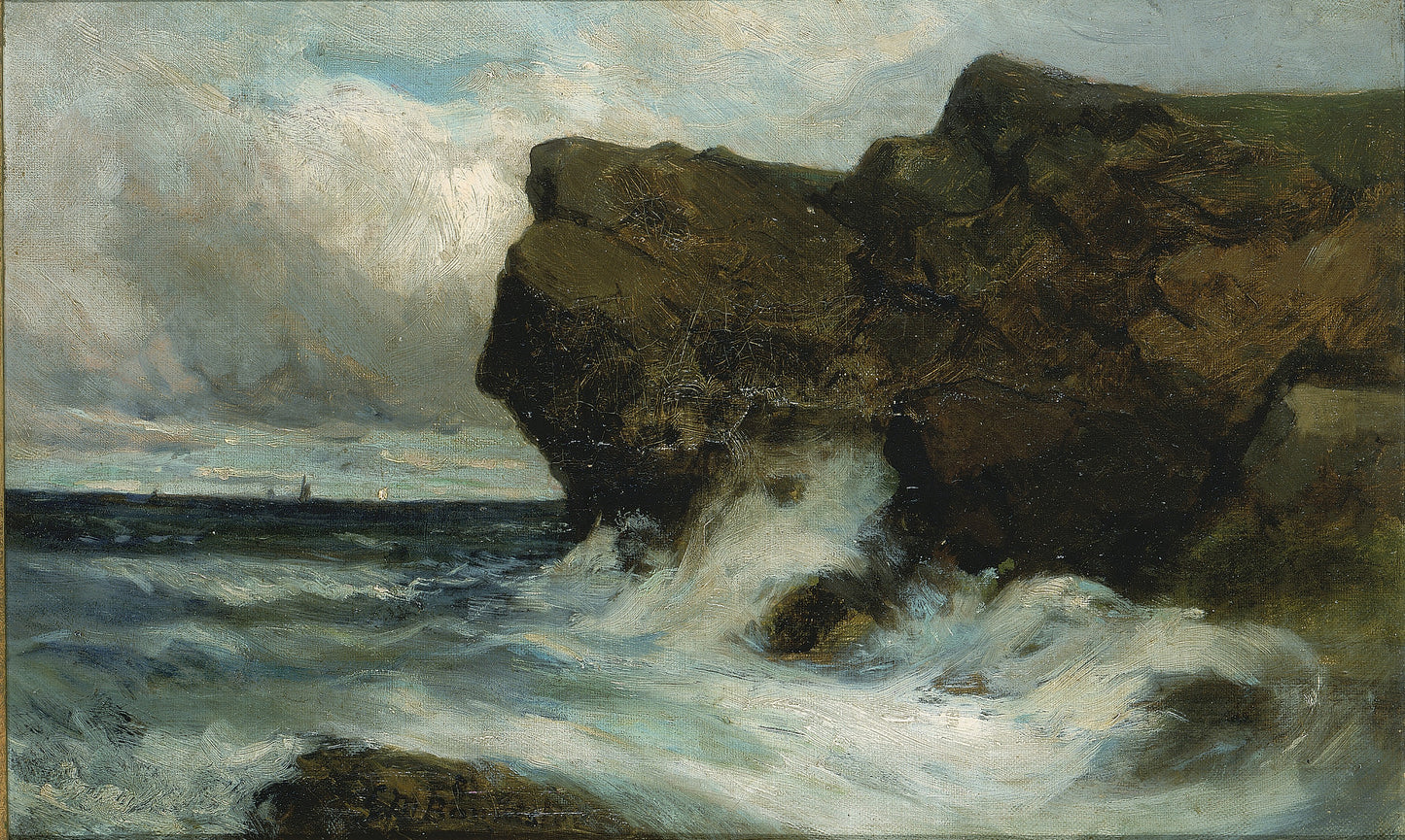 Edward Mitchell Bannister:Ocean Cliffs,16x12"(A3)Poster