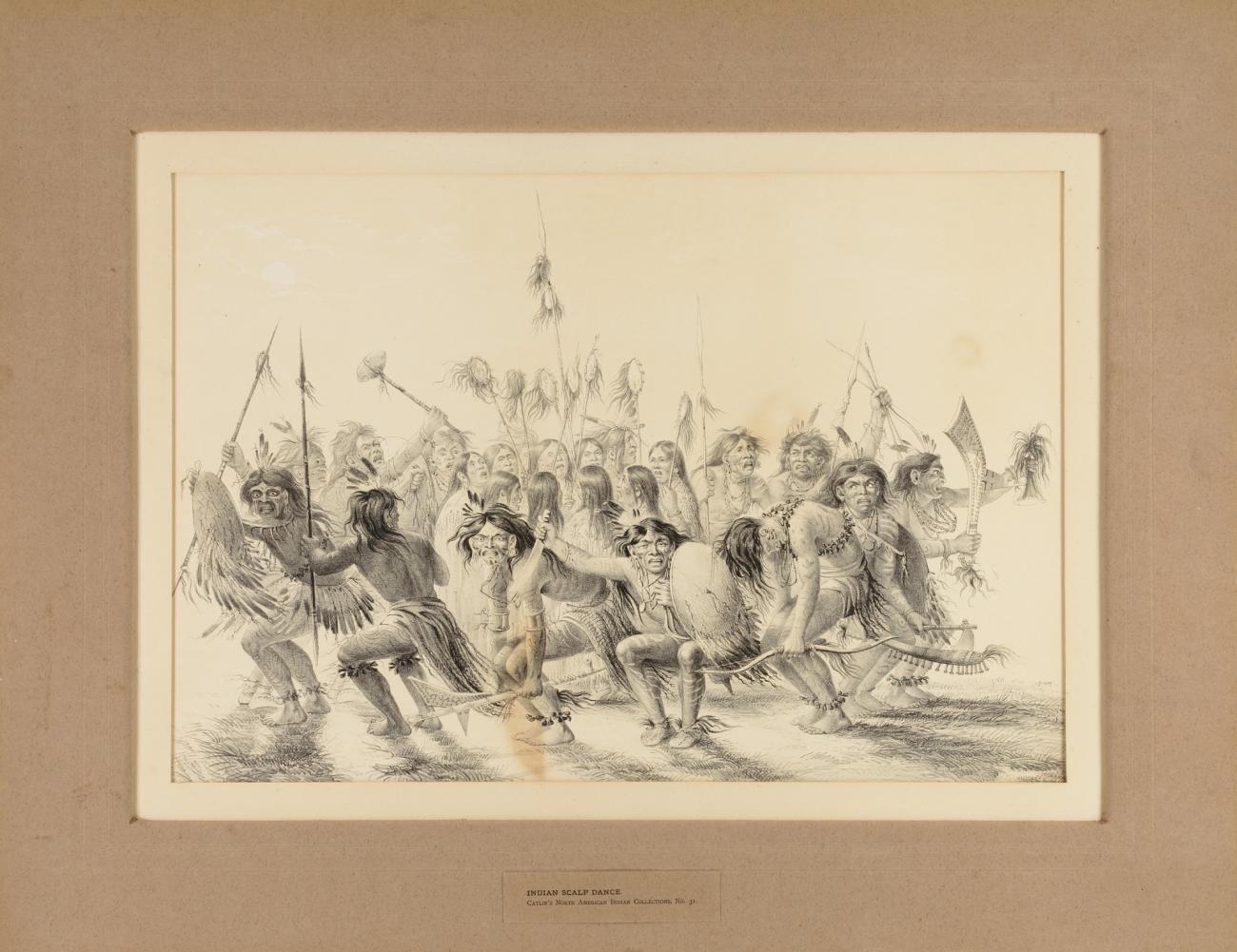 George Catlin:Indian Scalp Dance--no. 31,16x12"(A3)Poster