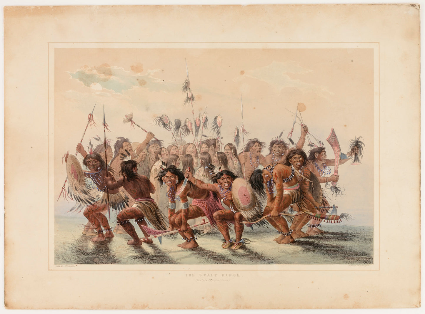 George Catlin:The Scalp Dance,16x12"(A3)Poster