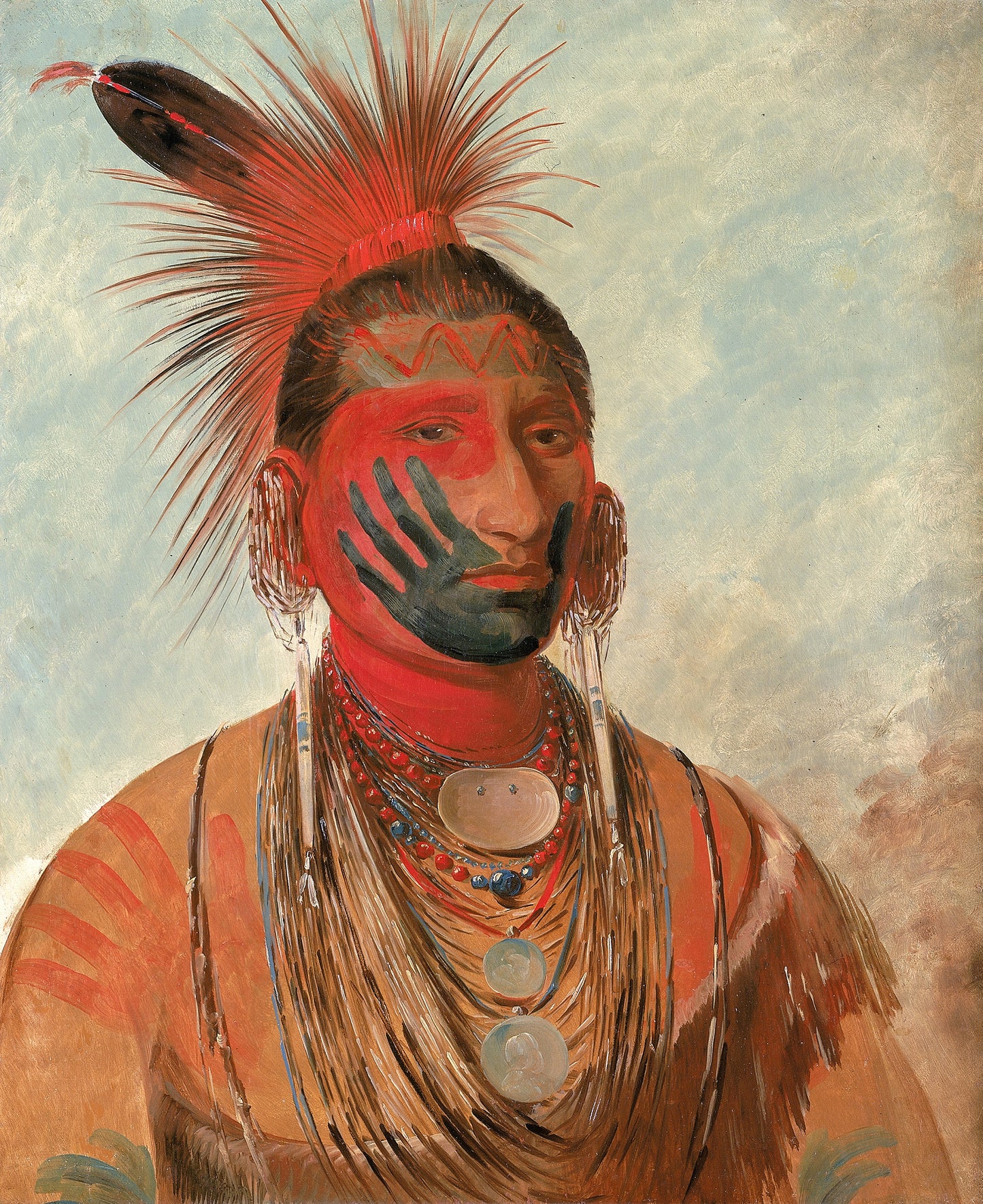 George Catlin:Wash-ka-mon-ya, Fast Dancer, a Warrior,16x12"(A3)Poster