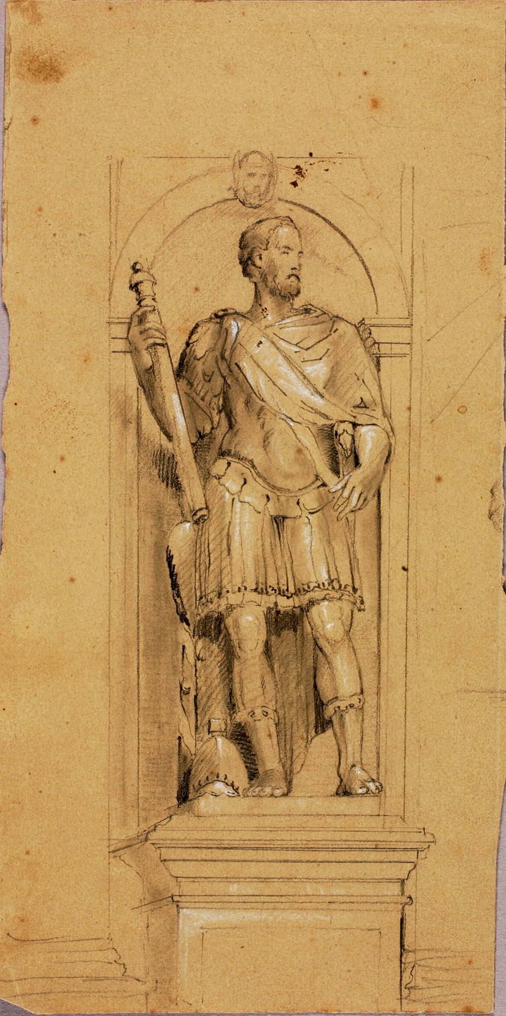 Miner Kilbourne Kellogg:Statue of the Duke of Urbino,16x12"(A3)Poster