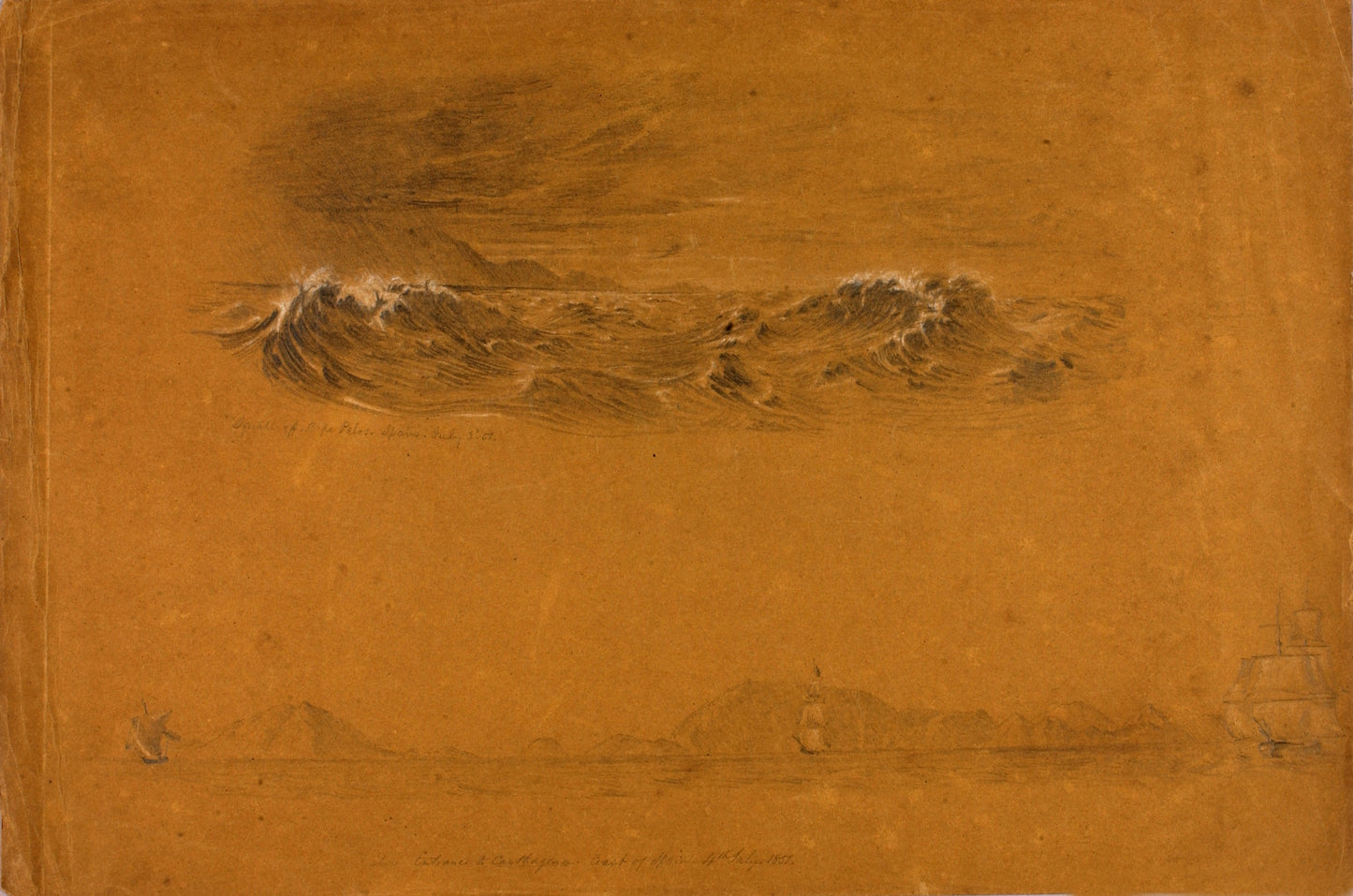 Miner Kilbourne Kellogg:Squall off Cape Palos/Entrance to Ca,16x12"(A3)Poster