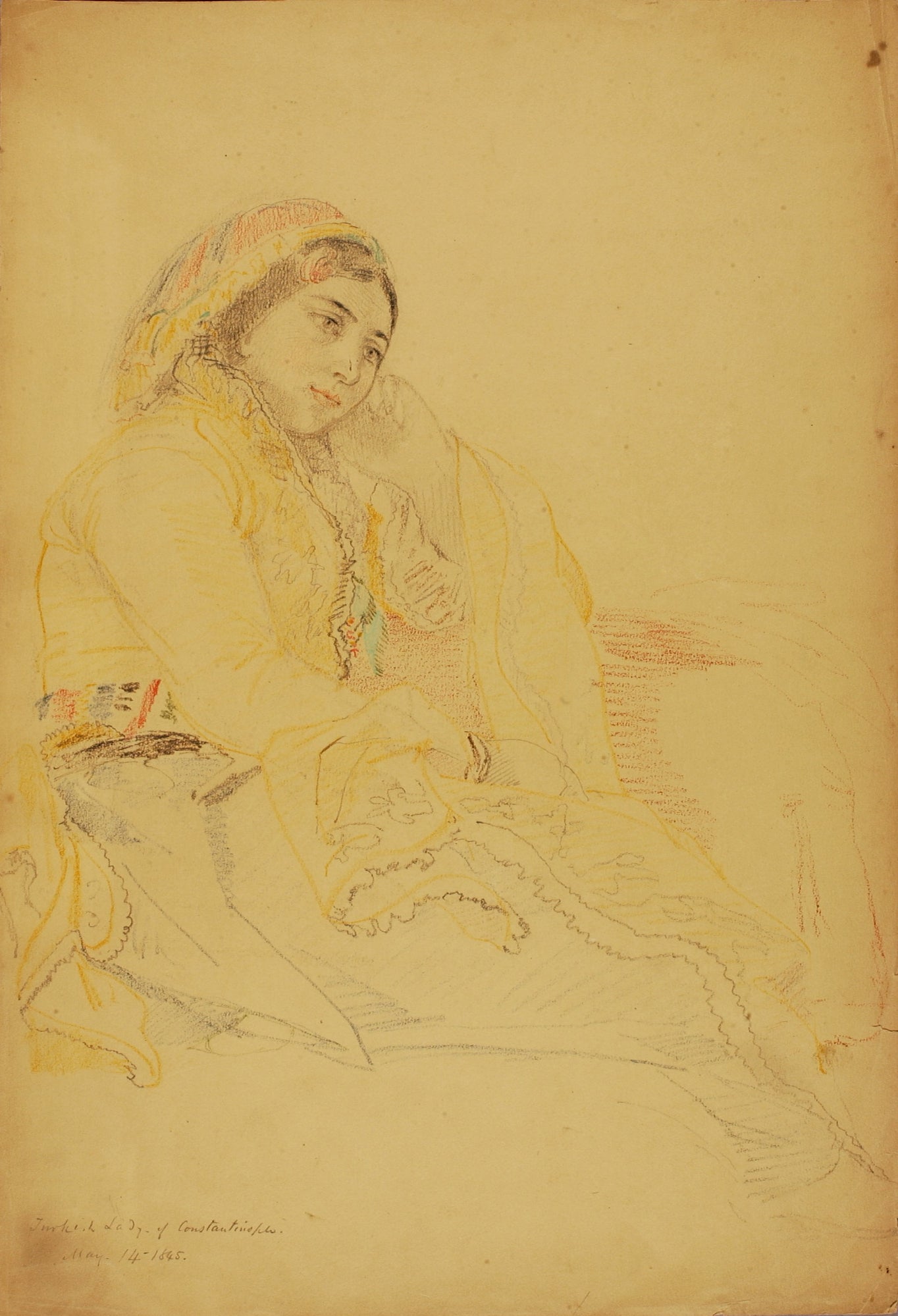 Miner Kilbourne Kellogg:Turkish Lady of Constantinople,16x12"(A3)Poster