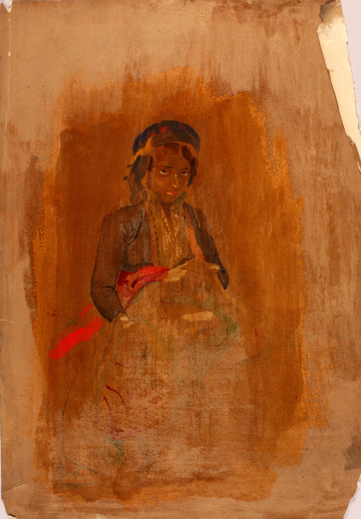 Miner Kilbourne Kellogg:Peasant Woman,16x12"(A3)Poster