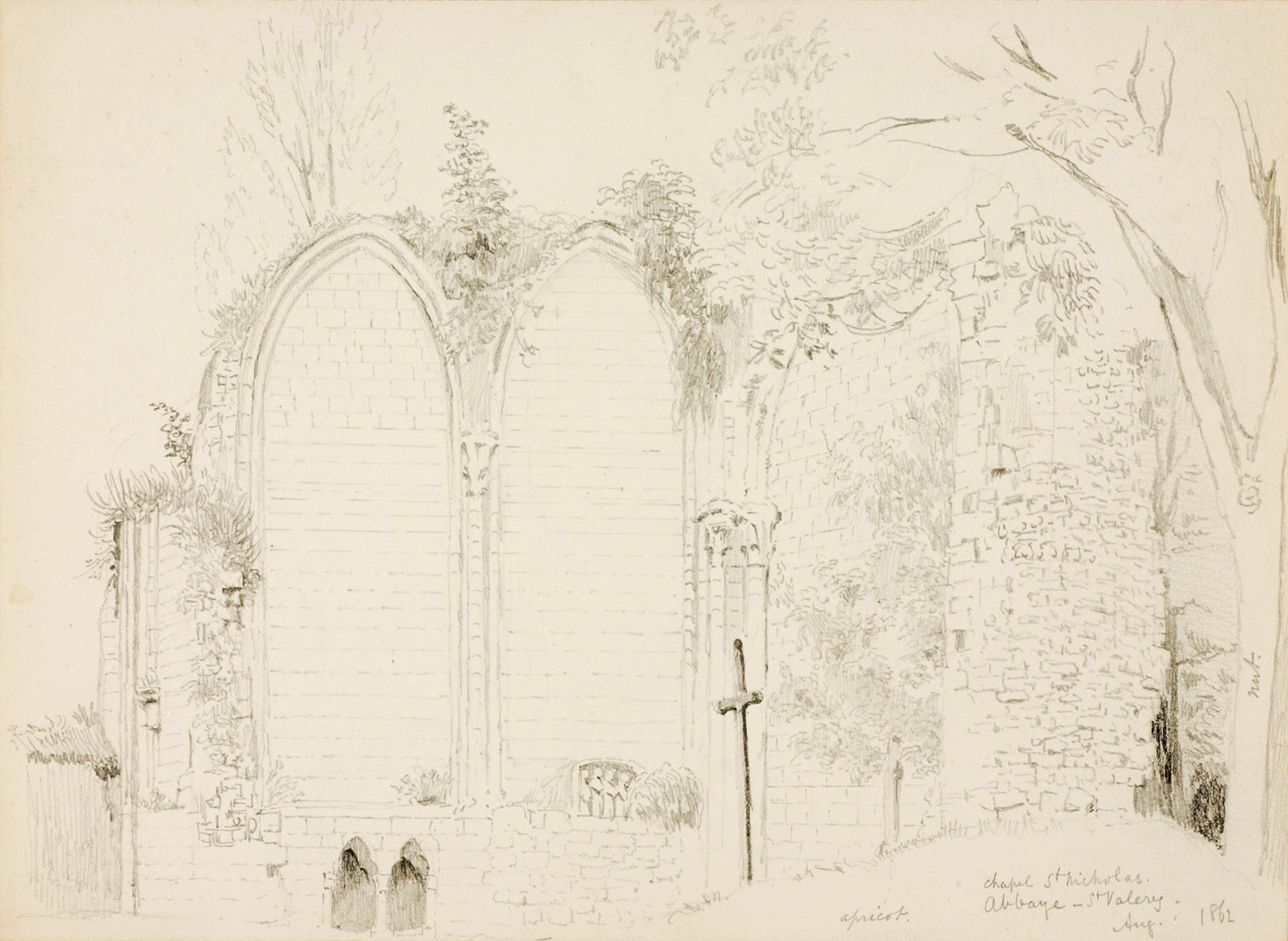 Miner Kilbourne Kellogg:Chapel of St. Nicholas, St. Valery,16x12"(A3)Poster