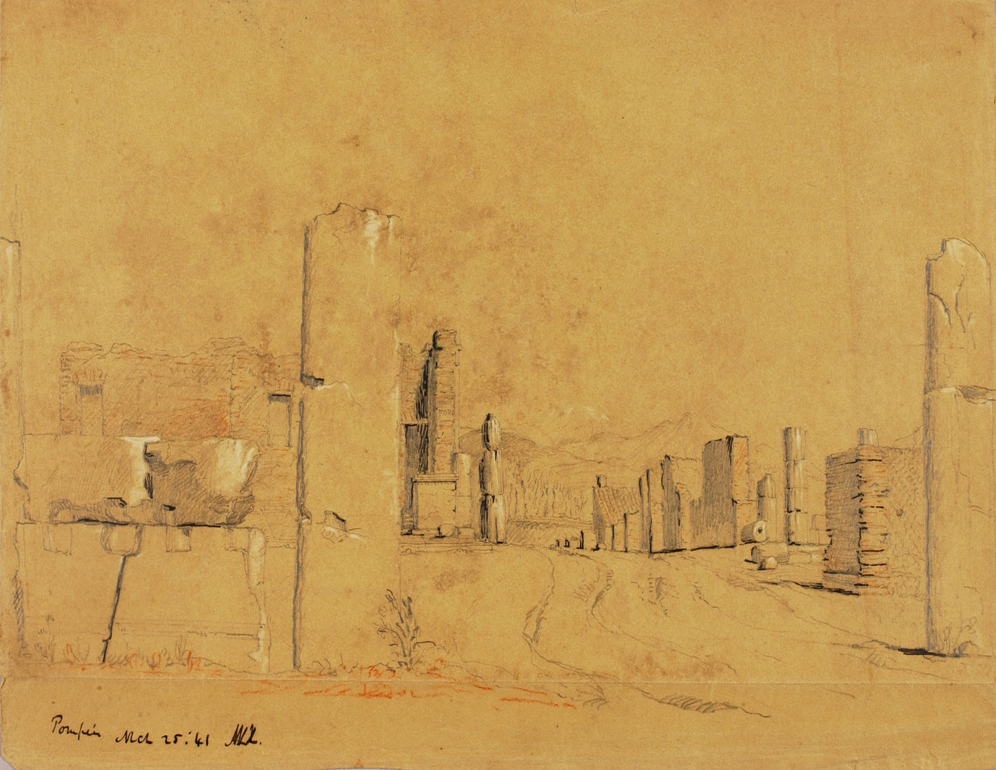 Miner Kilbourne Kellogg:Pompeii, Italy,16x12"(A3)Poster