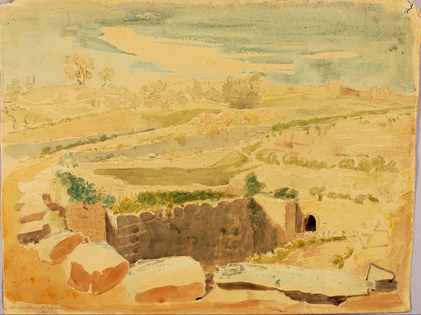 Miner Kilbourne Kellogg:Lower Pool at Silvaro,16x12"(A3)Poster