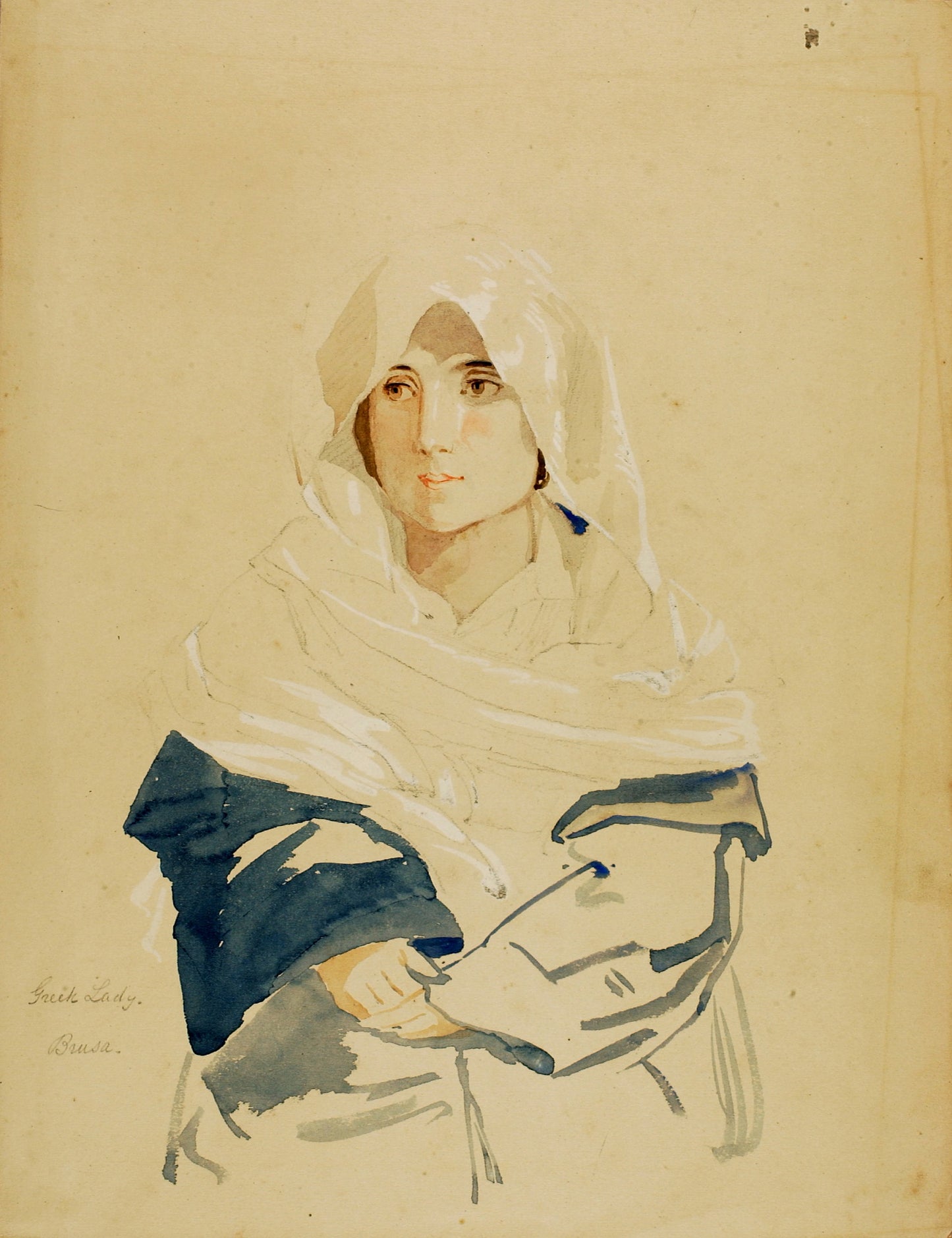 Miner Kilbourne Kellogg:Greek Lady, Brusa,16x12"(A3)Poster