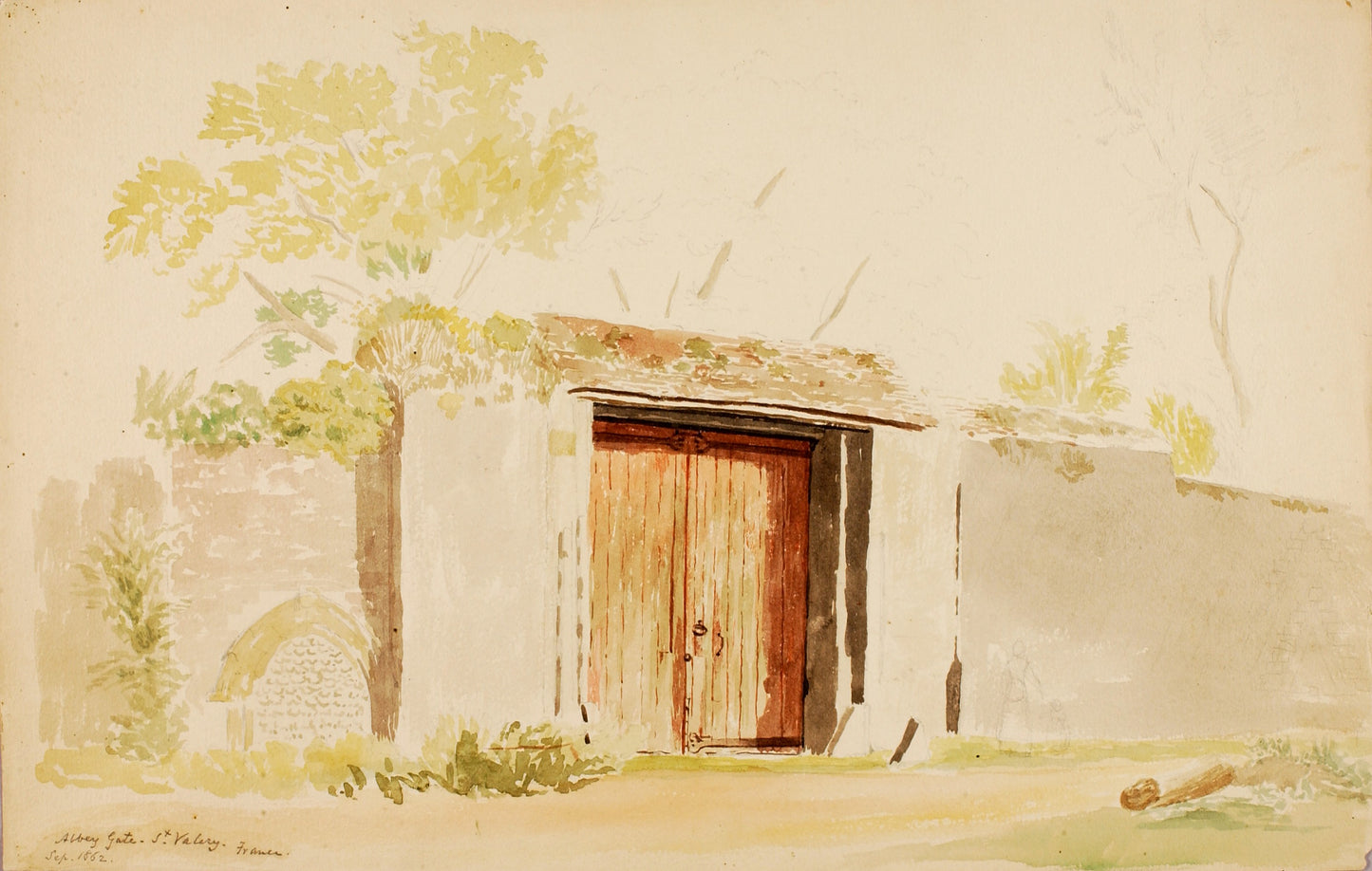 Miner Kilbourne Kellogg:Abbey Gate-St. Valery,16x12"(A3)Poster