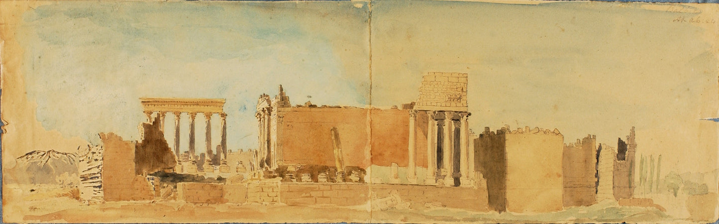 Miner Kilbourne Kellogg:Ruins of Balbeck,16x12"(A3)Poster