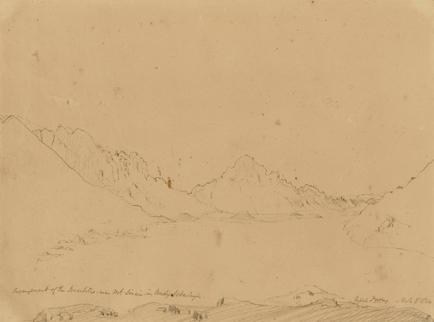 Miner Kilbourne Kellogg:Mt. Sinai,16x12"(A3)Poster