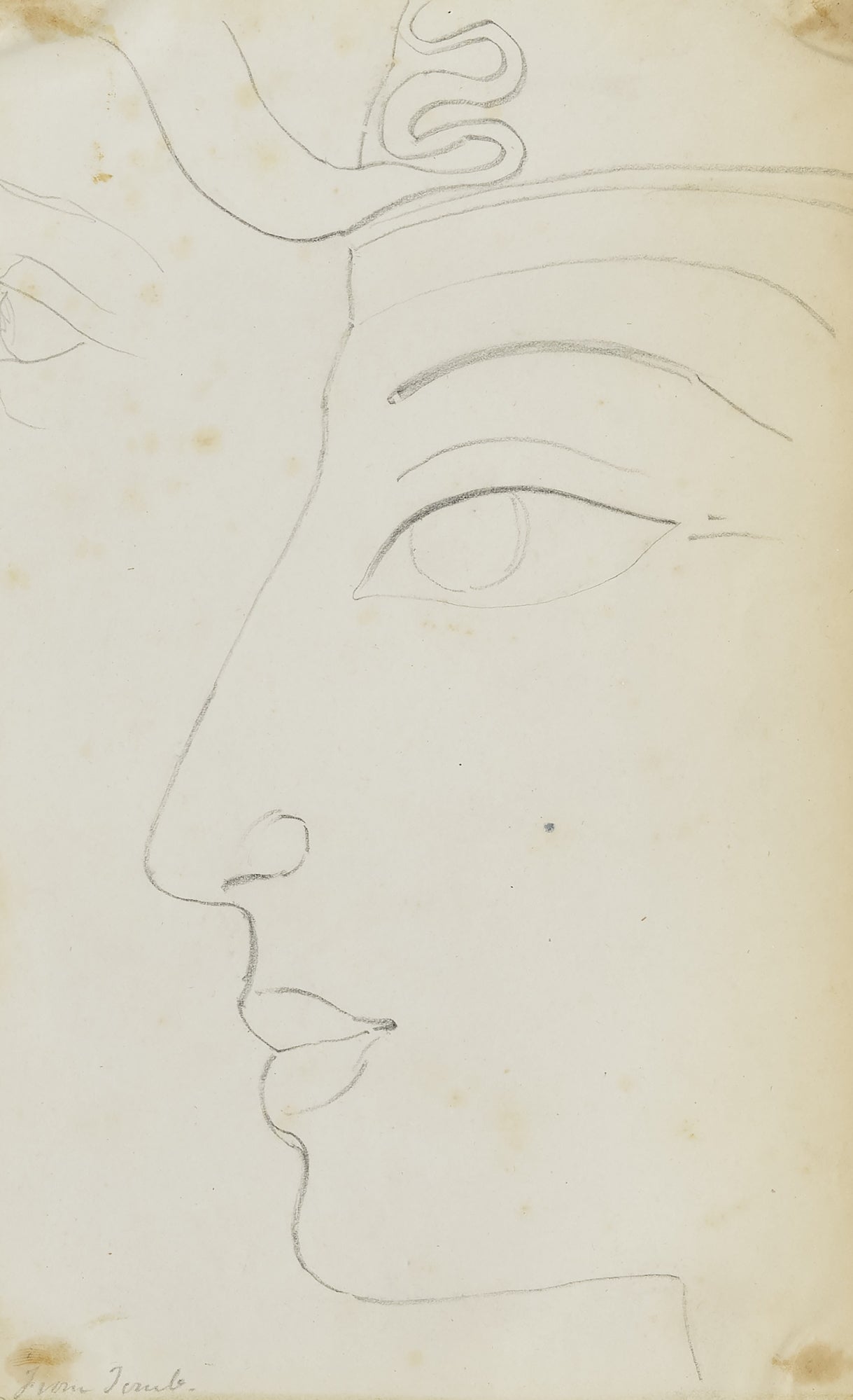 Miner Kilbourne Kellogg:(Head) from Tomb, Egypt,16x12"(A3)Poster