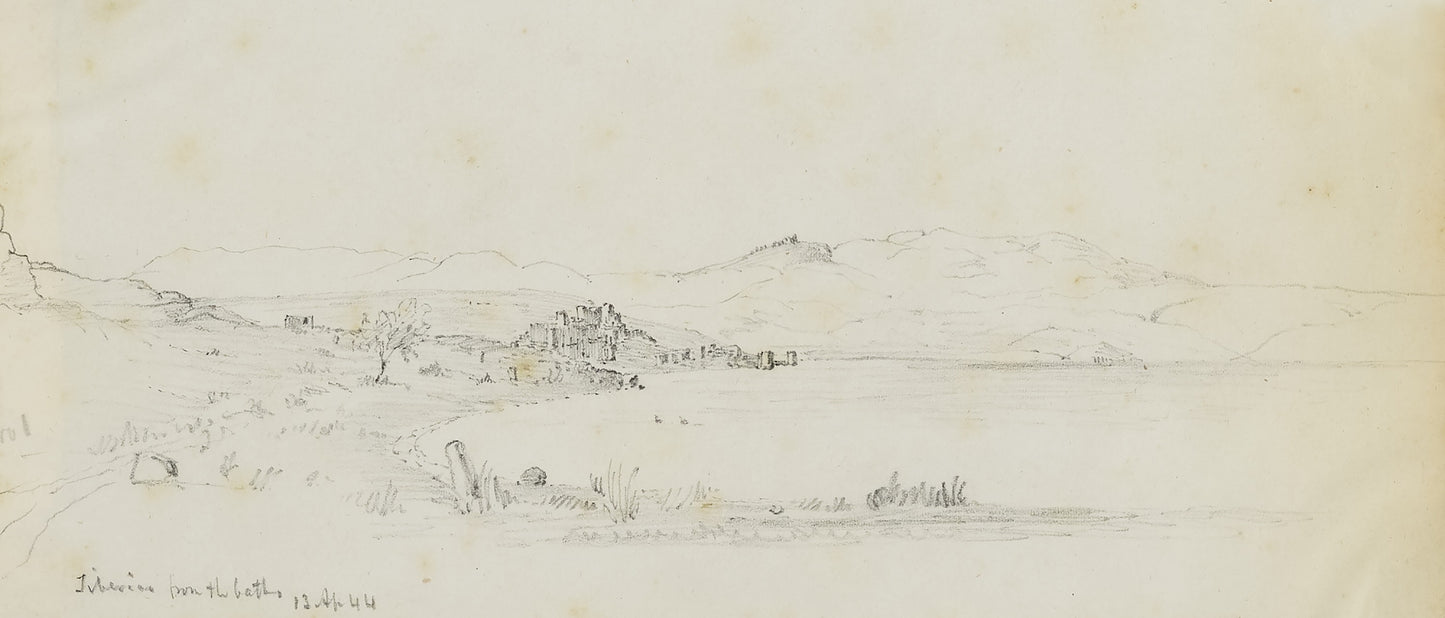 Miner Kilbourne Kellogg:Tiberias from the Baths,16x12"(A3)Poster