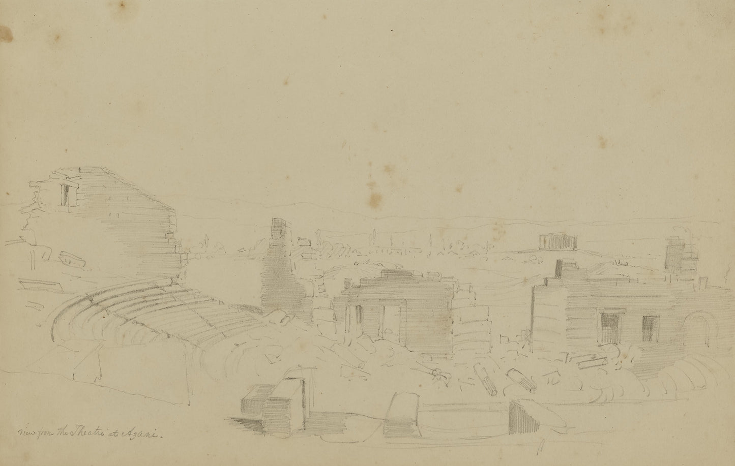 Miner Kilbourne Kellogg:View from the Theatre at Azani,16x12"(A3)Poster