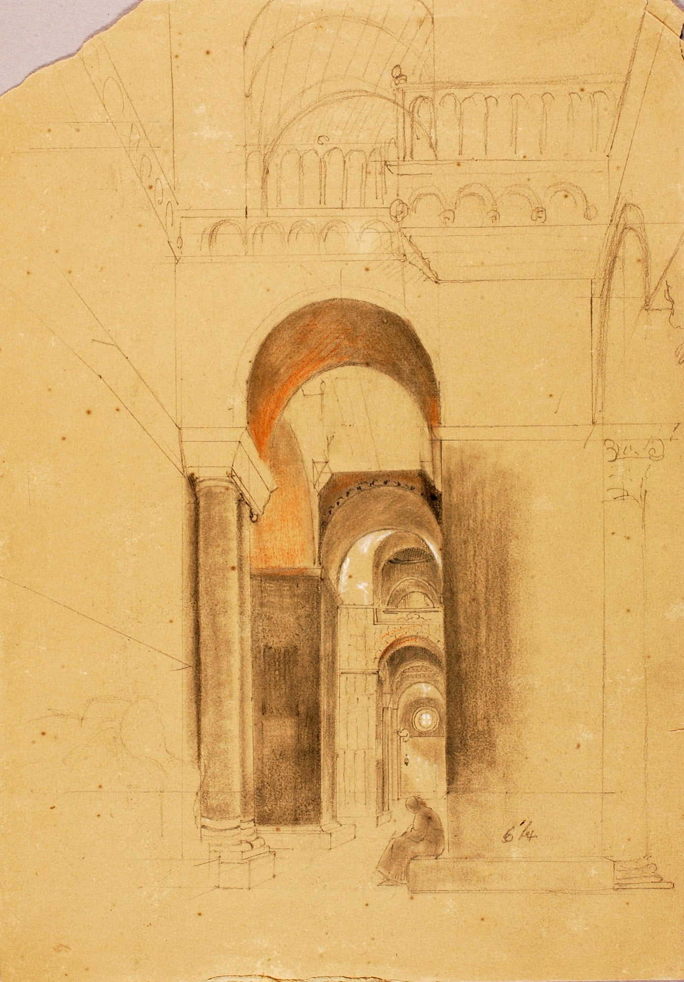 Miner Kilbourne Kellogg:Mosque Interior,16x12"(A3)Poster