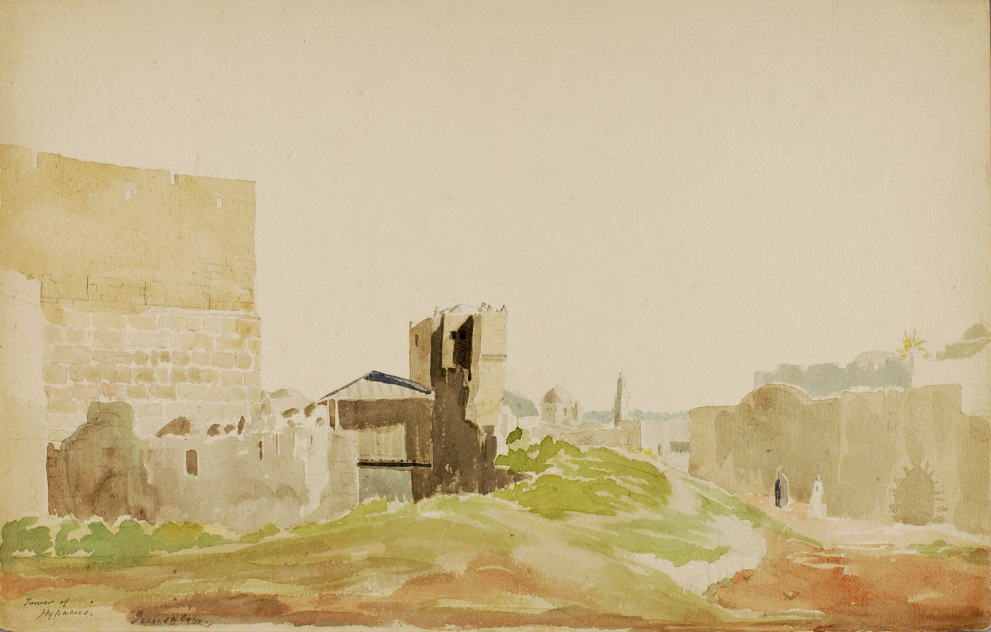 Miner Kilbourne Kellogg:Tower of Hypacus, Jerusalem,16x12"(A3)Poster