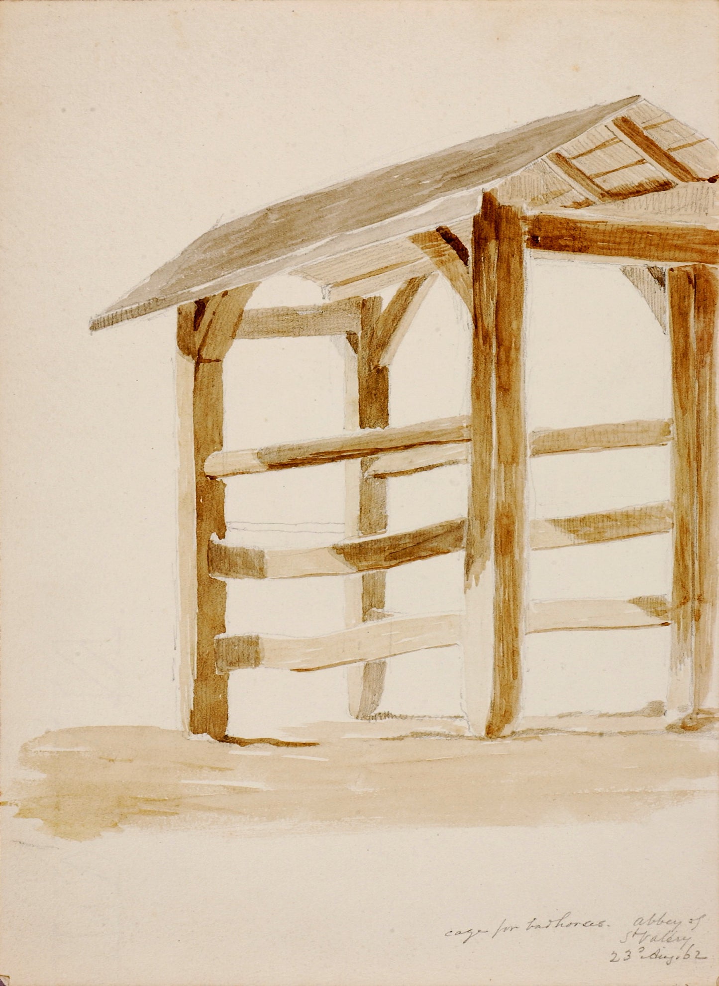 Miner Kilbourne Kellogg:Cage for Bad Horses, St. Valery,16x12"(A3)Poster