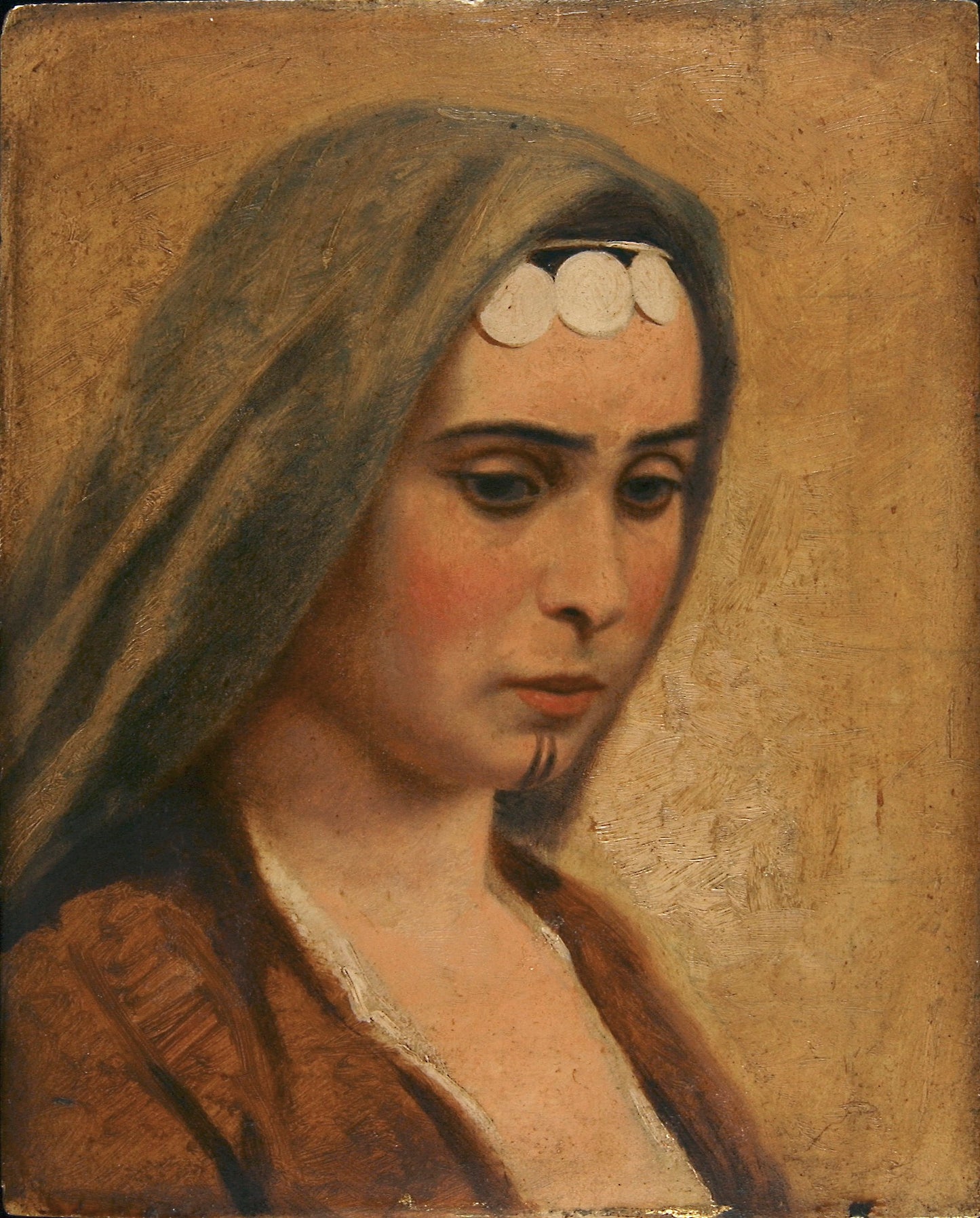 Miner Kilbourne Kellogg:Head of an Arab Girl,16x12"(A3)Poster
