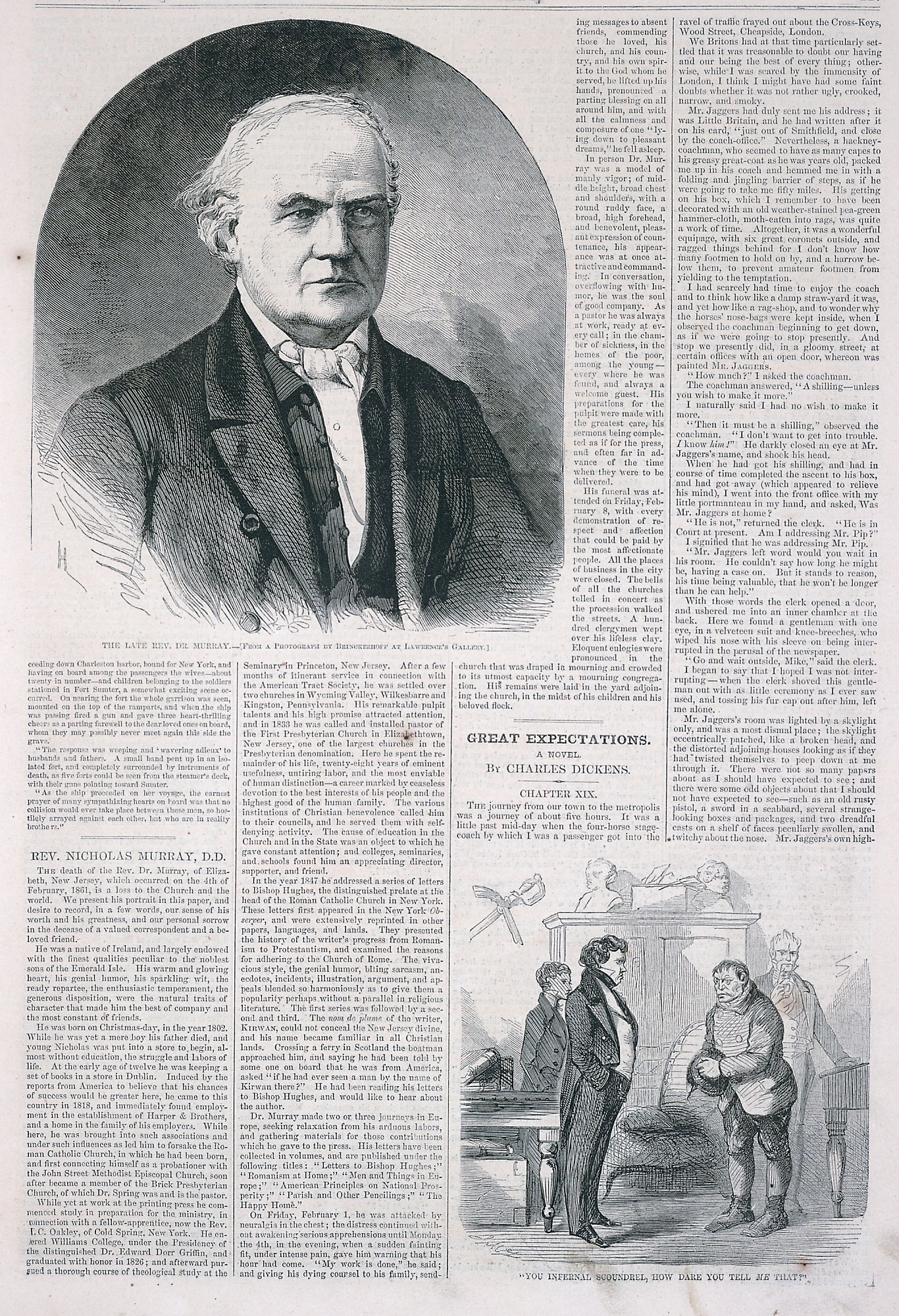 Winslow Homer:The Late Rev. Dr. Murray, from Harper's Weekly,16x12"(A3)Poster