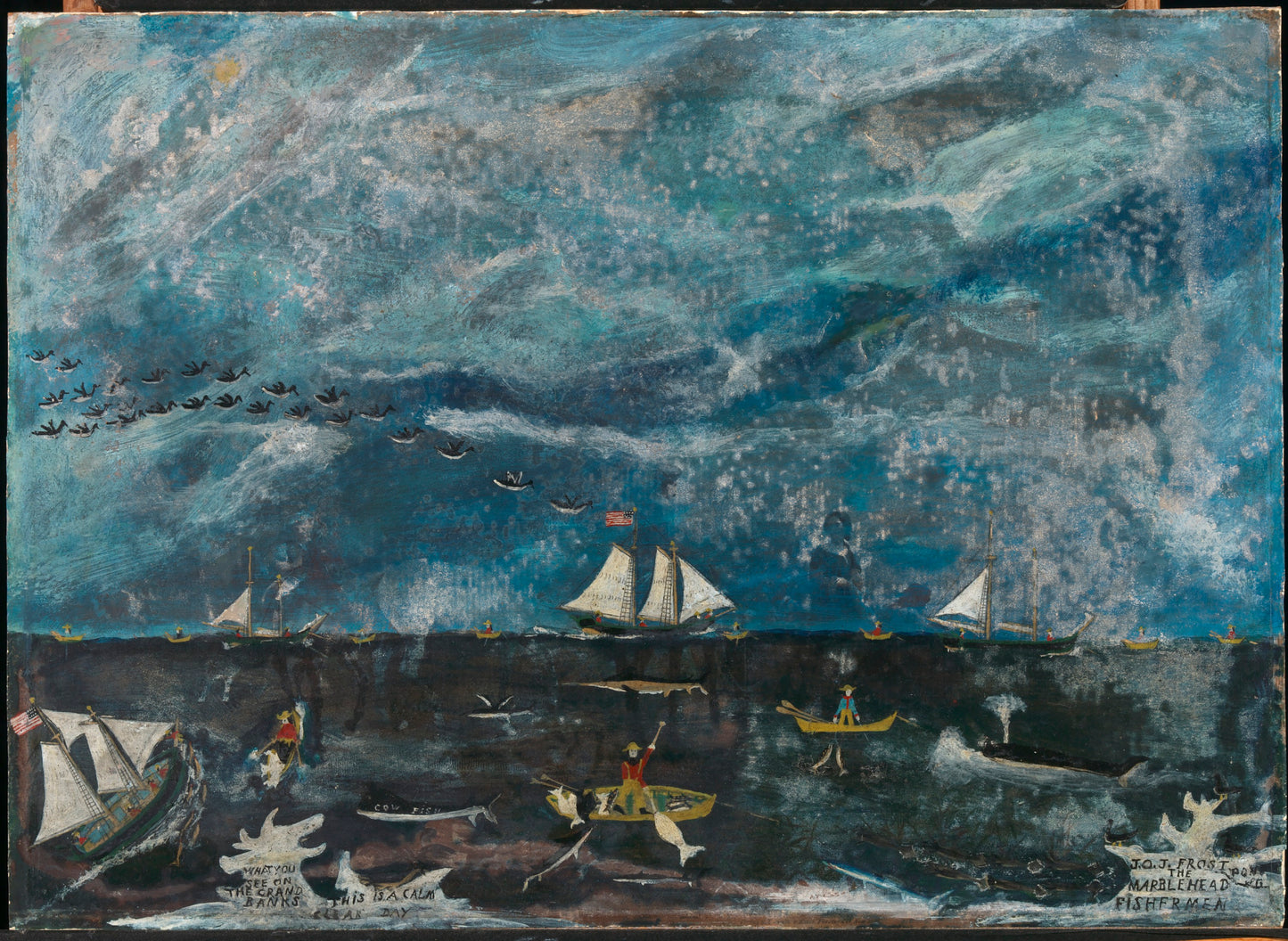 John Orne Johnson Frost:The Marblehead Fishermen,16x12"(A3)Poster