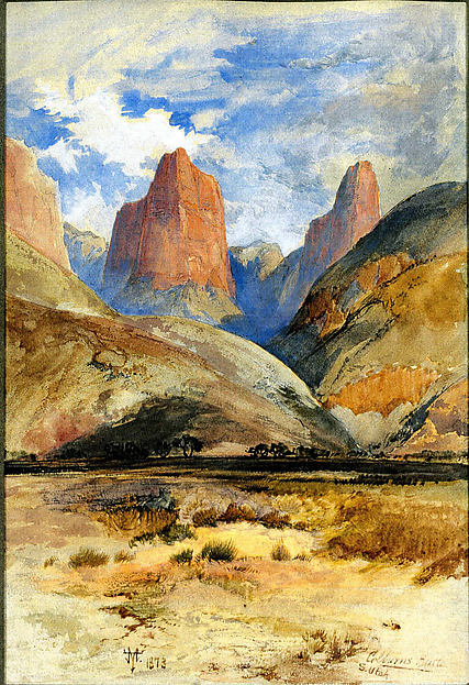 Colburn's Butte South Utah 1873-Thomas Moran, Bolton, Lancash, Poster Print