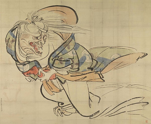 Preparatory Sketch for The Ibaraki Demon-Shibata Zeshin,16x12"(A3)Poster