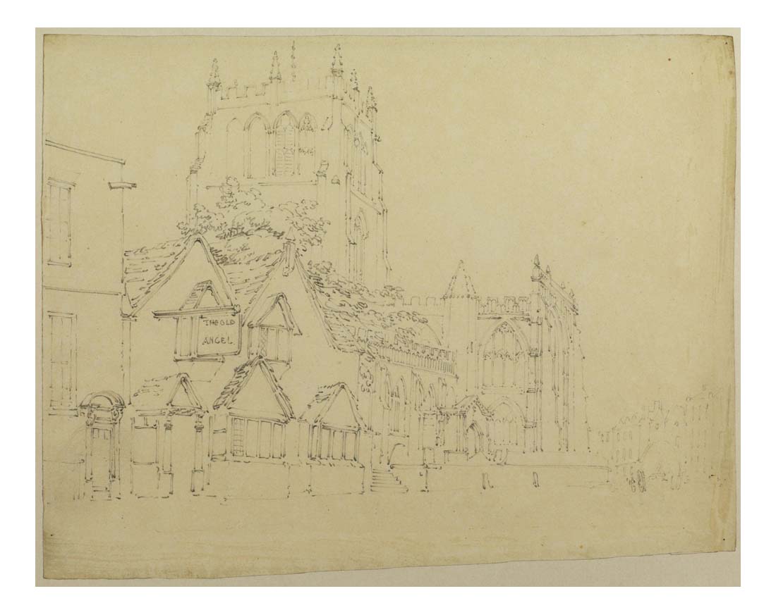 Saint Mary's Church, Nottingham, 1794 by John Mallord William Turner RA