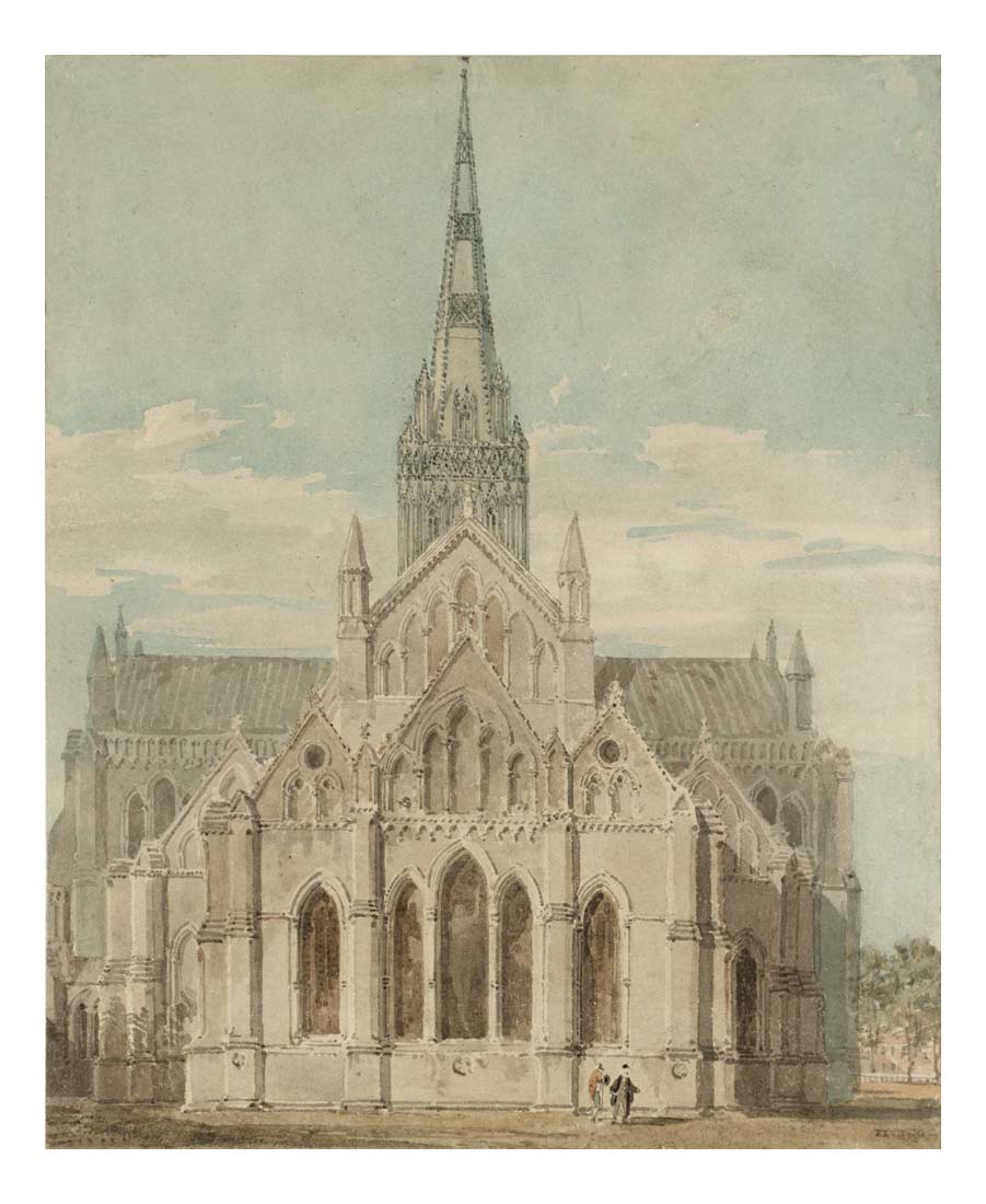 Salisbury Cathedral from the East, 1798 by John Mallord William Turner RA