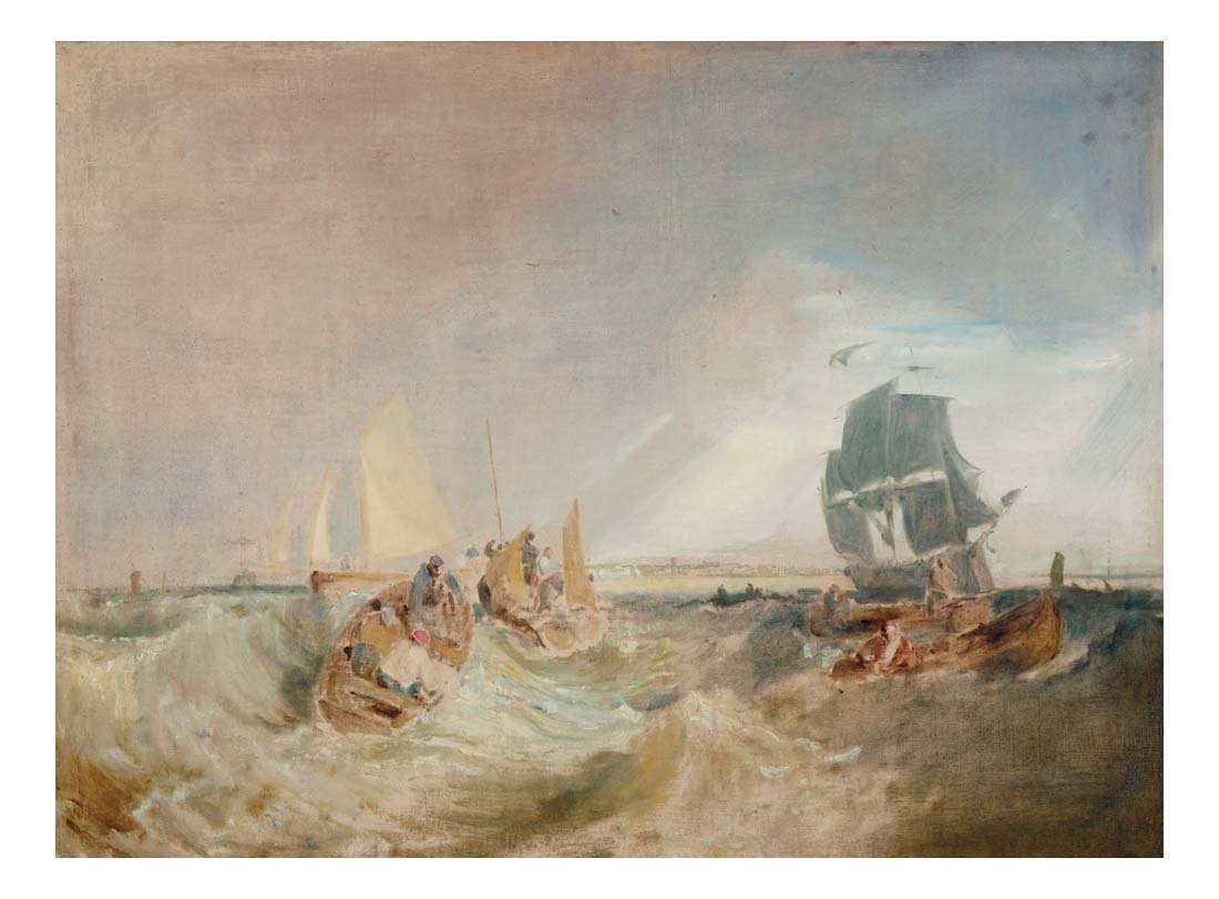 Shipping at the Mouth of the Thames, 1806 by John Mallord William Turner RA, 12x8"(A4) Poster