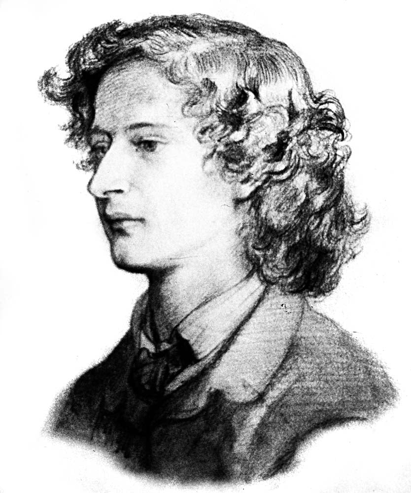 23-year-old Algernon Charles Swinburne,1860 by Dante Gabriel Rossetti, English Pre-Raphaelite Painter,16x12"(A3) Poster Print