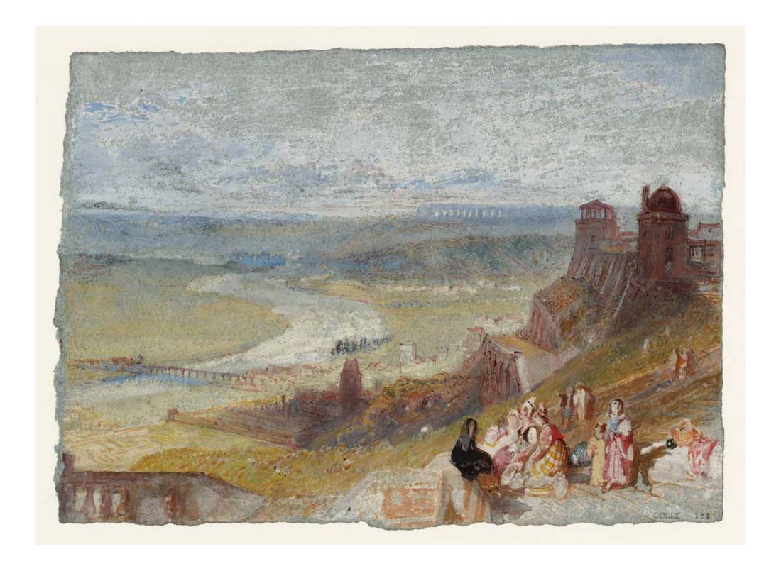 St-Germain-en-Laye, 1833 by John Mallord William Turner RA, 12x8"(A4) Poster