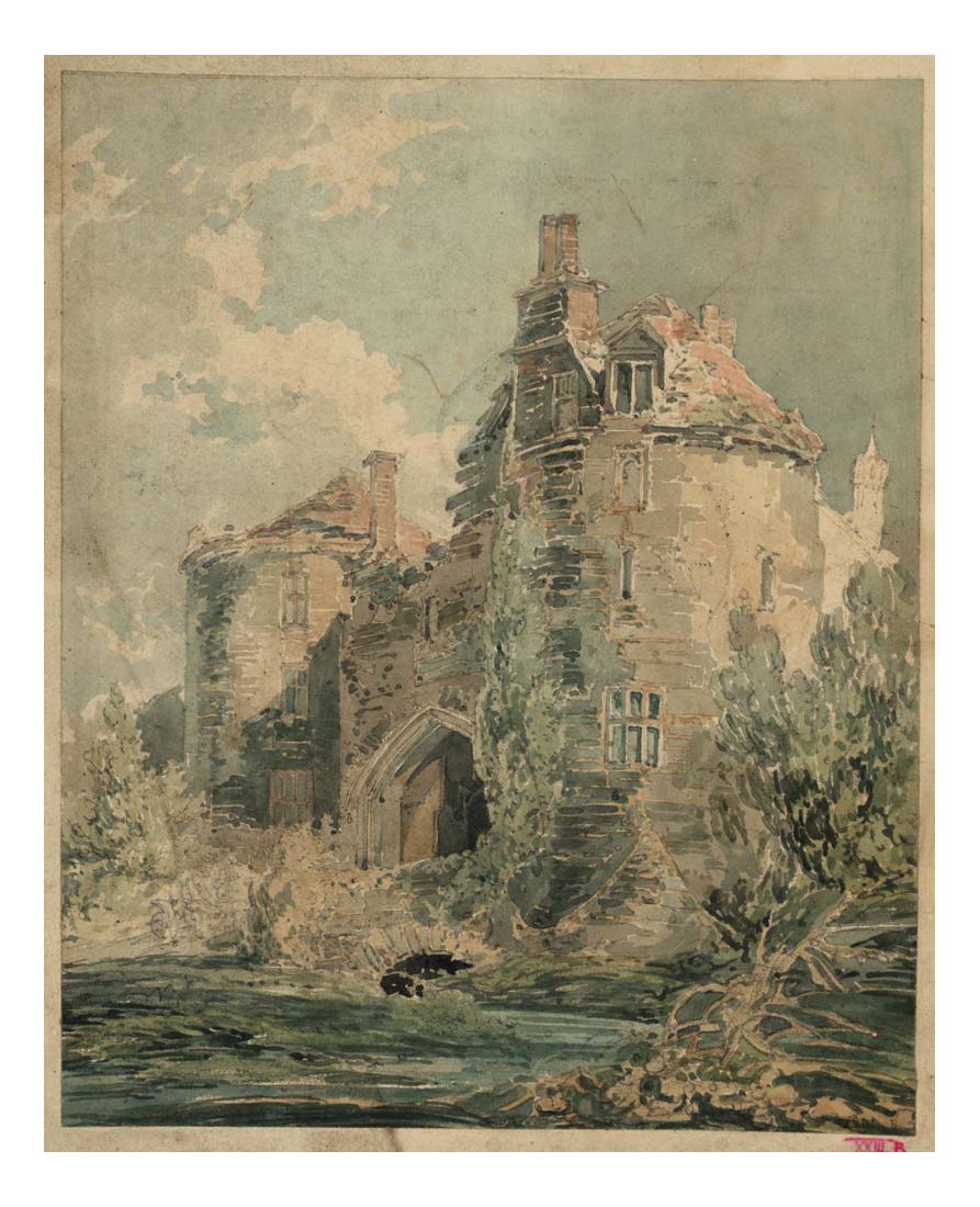 St Briavel's Castle, Gloucestershire, 1793-94 by John Mallord William Turner RA, 12x8"(A4) Poster