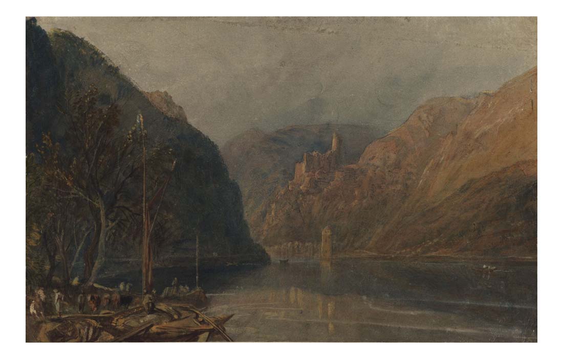 St Goarshausen and Katz Castle, 1817 by John Mallord William Turner RA