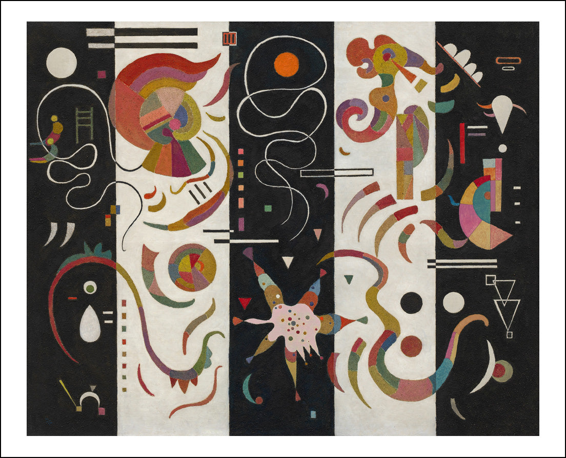 Striped, 1934 by Wassily Kandinsky, 12x8"(A4) Poster Print
