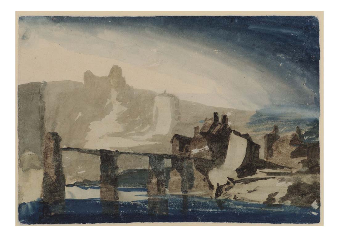Study of Chepstow Castle, 1793 by John Mallord William Turner RA