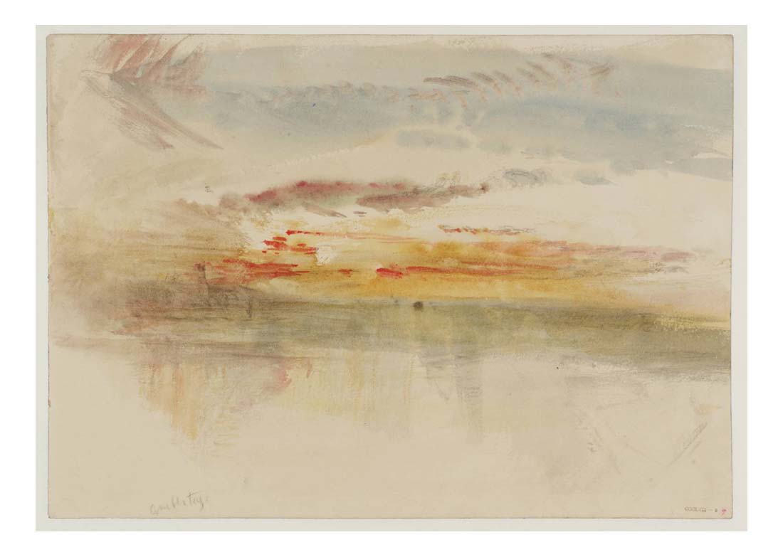 Sunset at Ambleteuse, 1845 by John Mallord William Turner RA