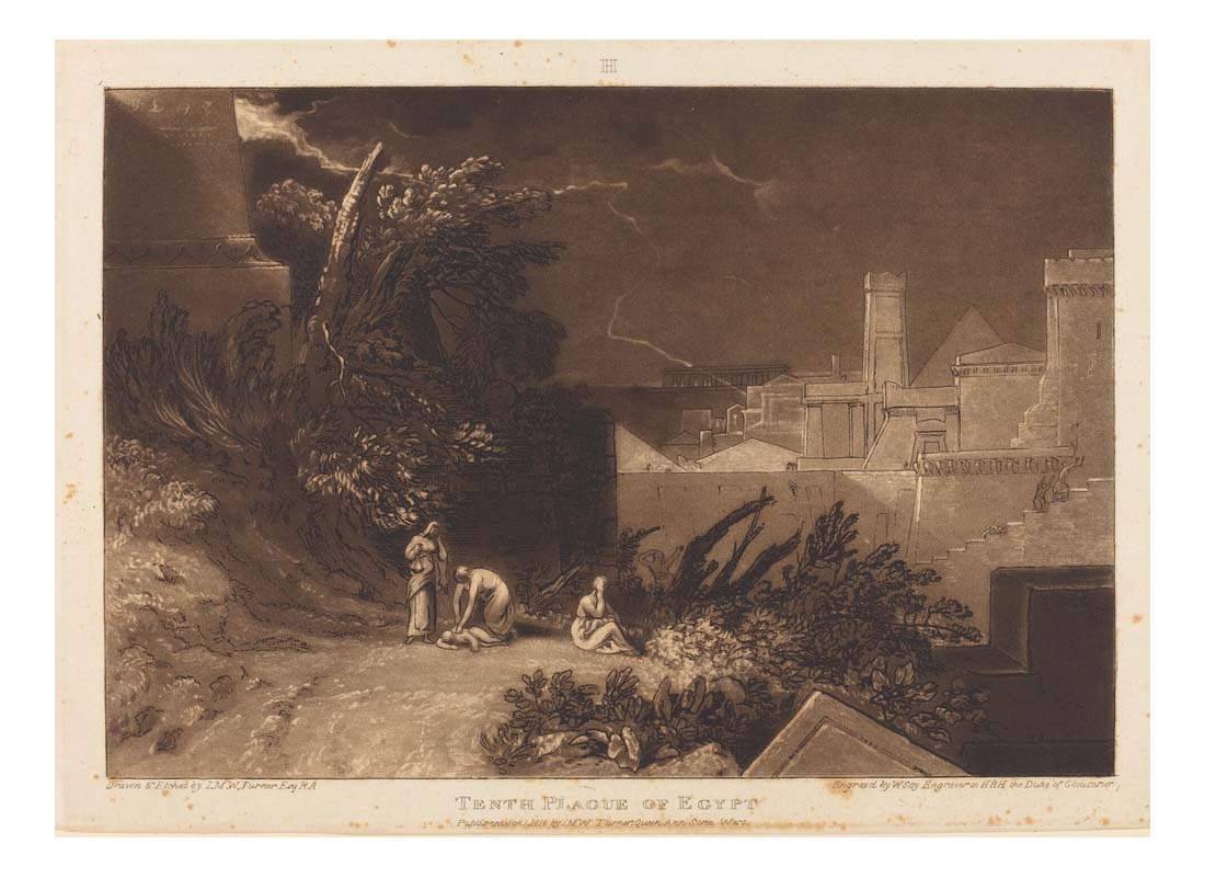 Tenth Plague of Egypt, 1816 by John Mallord William Turner RA