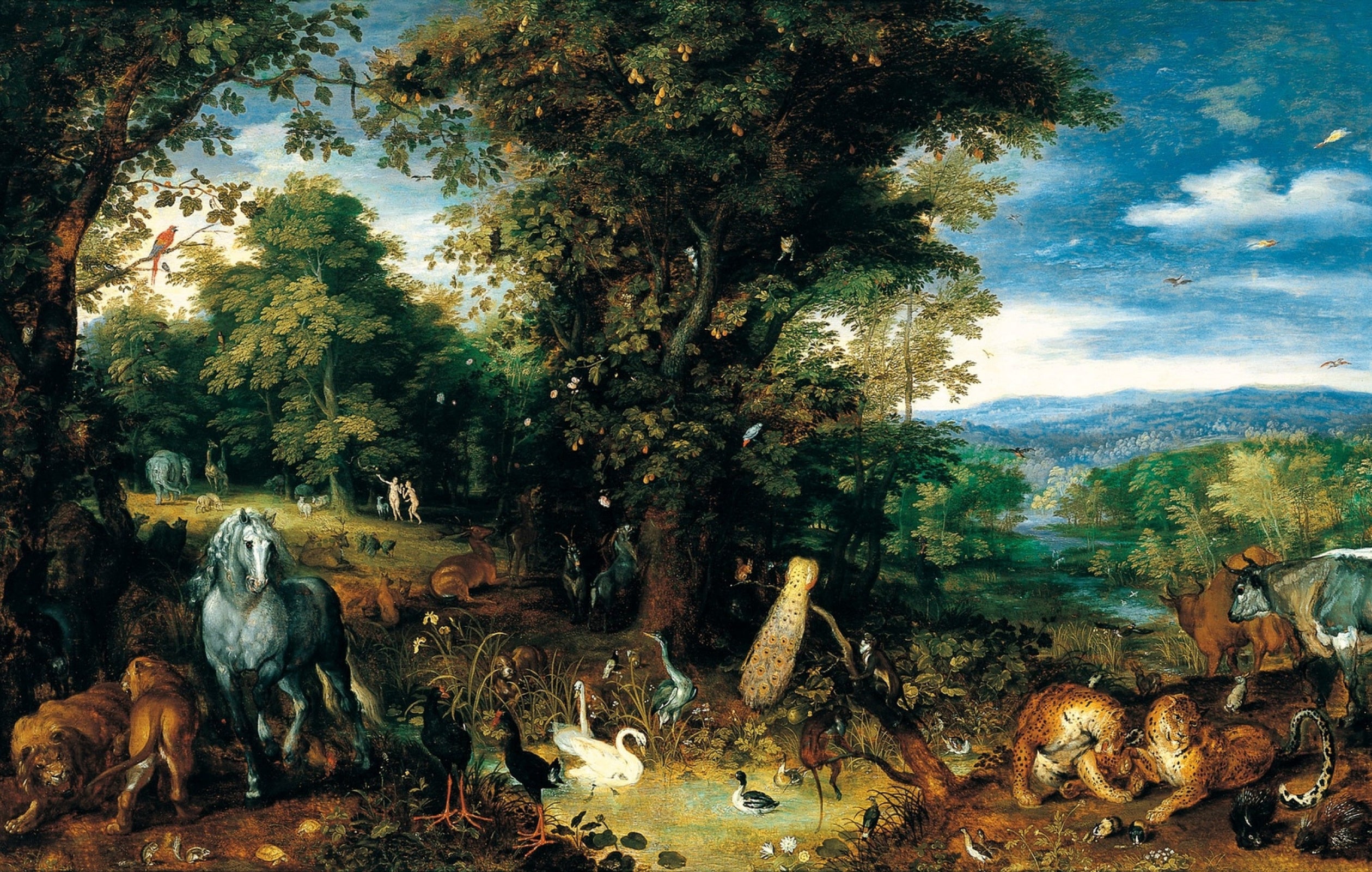Garden of Eden. 1612 by Jan Bruegel The Elder,16x12"(A3) Poster