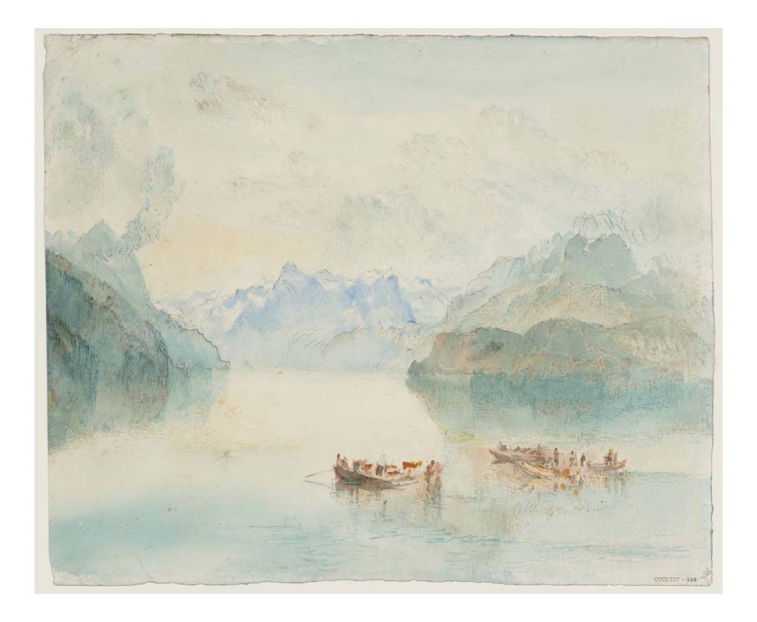 The Bay of Uri on Lake Lucerne, from Brunnen, 1841-42 by John Mallord William Turner RA