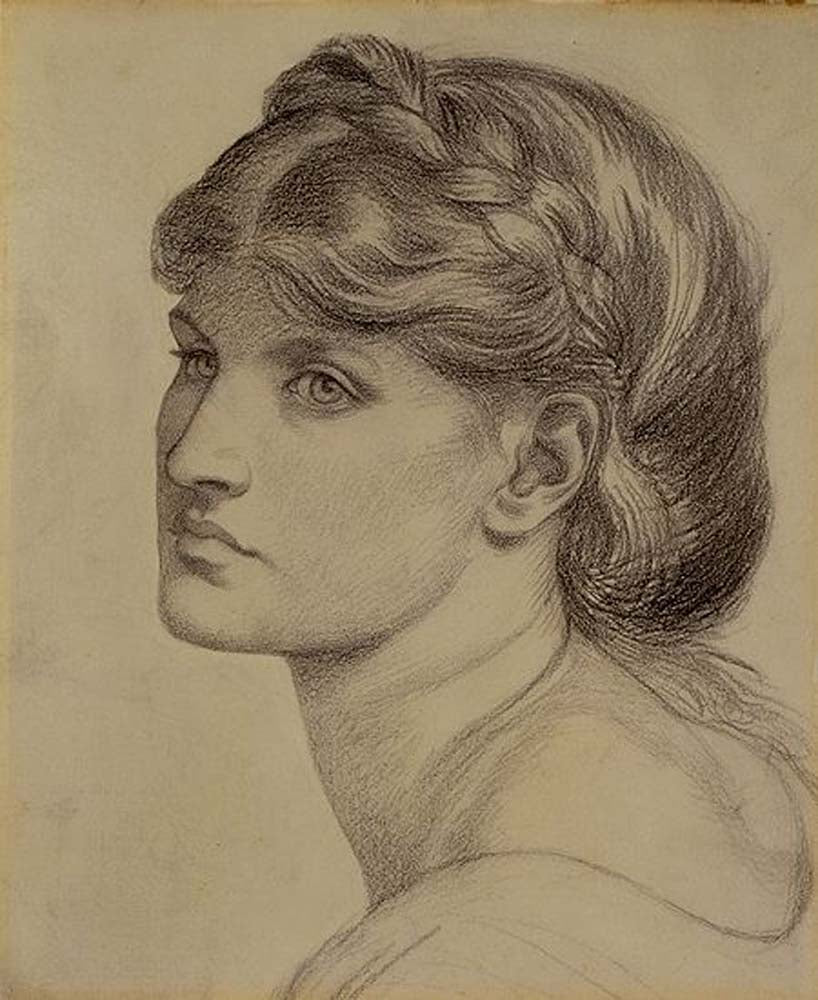 The Bower Meadow - , 1871-72 by Dante Gabriel Rossetti, English Pre-Raphaelite Painter,16x12"(A3) Poster Print