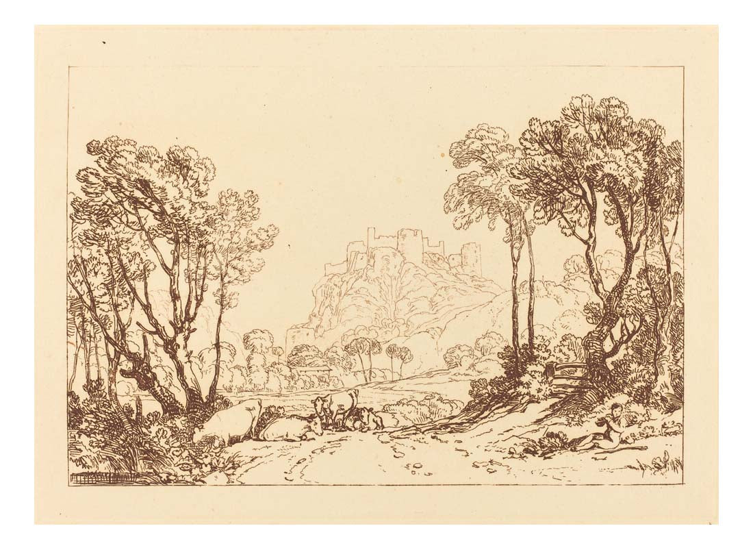 The Castle Above the Meadows, 1808 by John Mallord William Turner RA