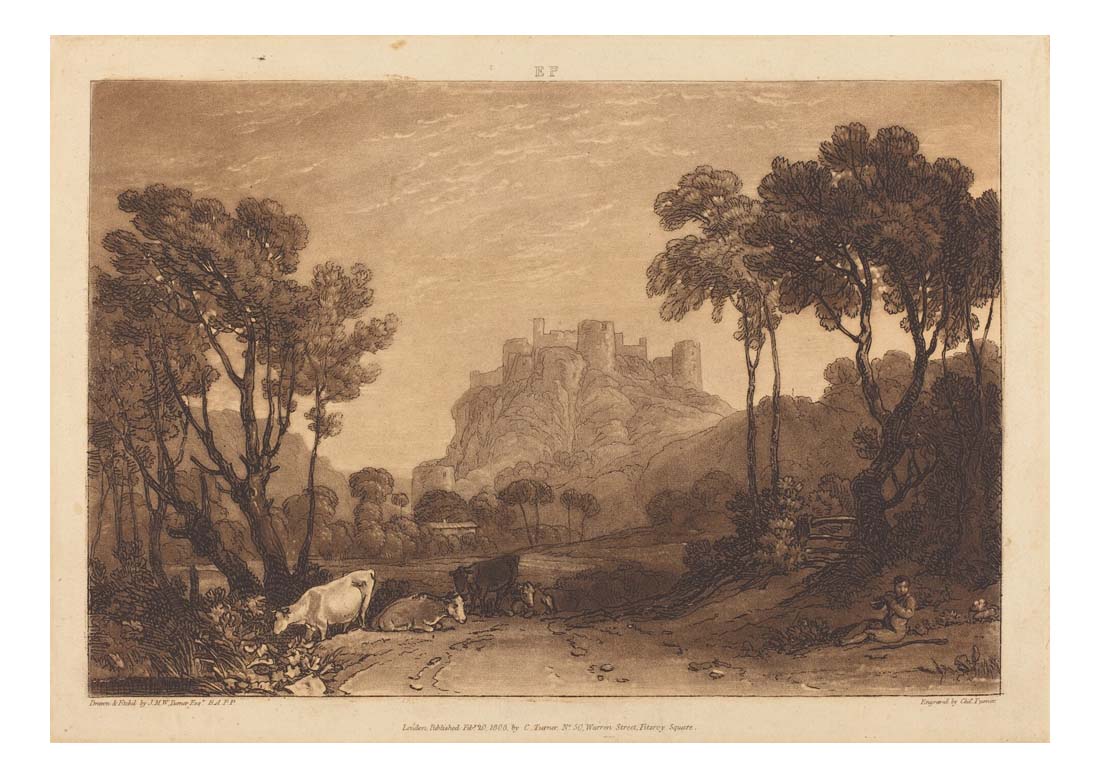 The Castle Above the Meadows, 1808_1 by John Mallord William Turner RA