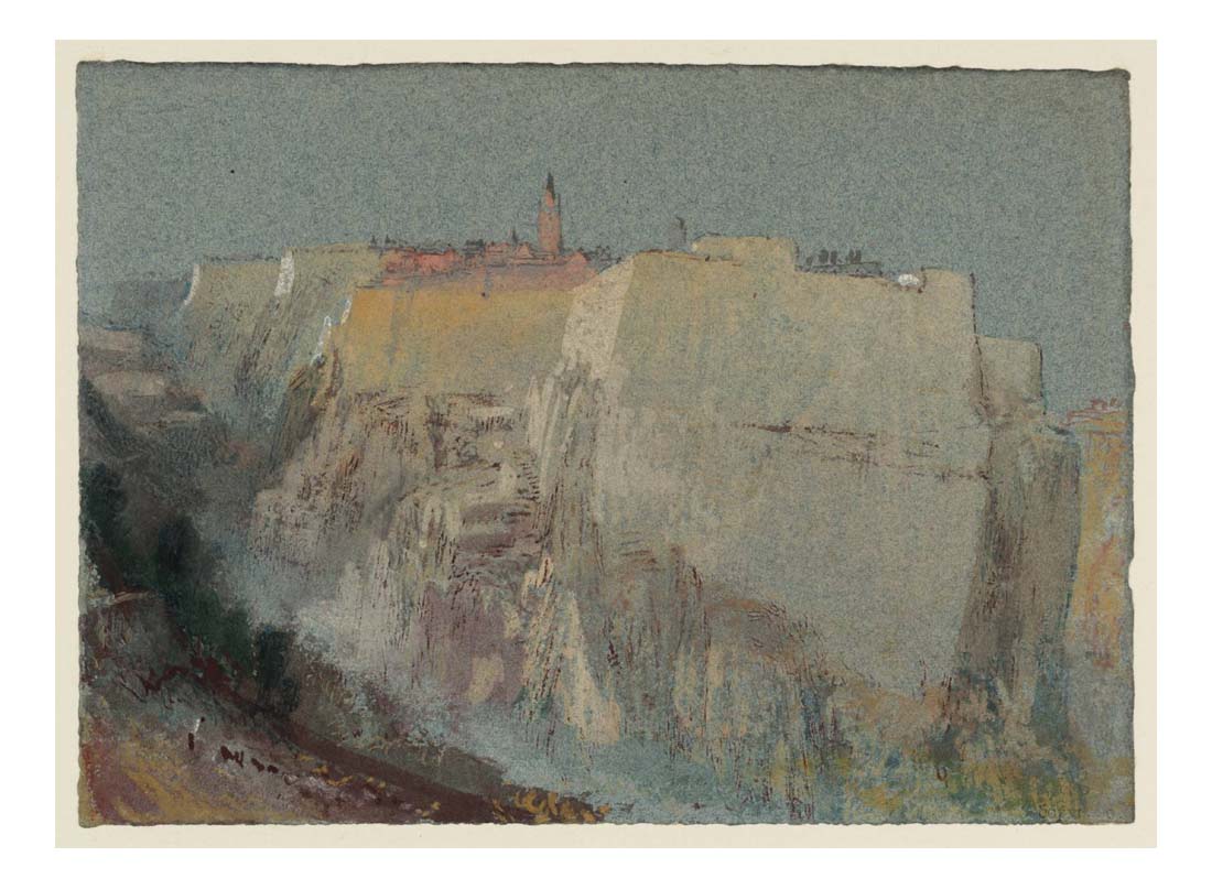The Citadel of St-Esprit, Luxembourg, 1839 by John Mallord William Turner RA, 12x8"(A4) Poster