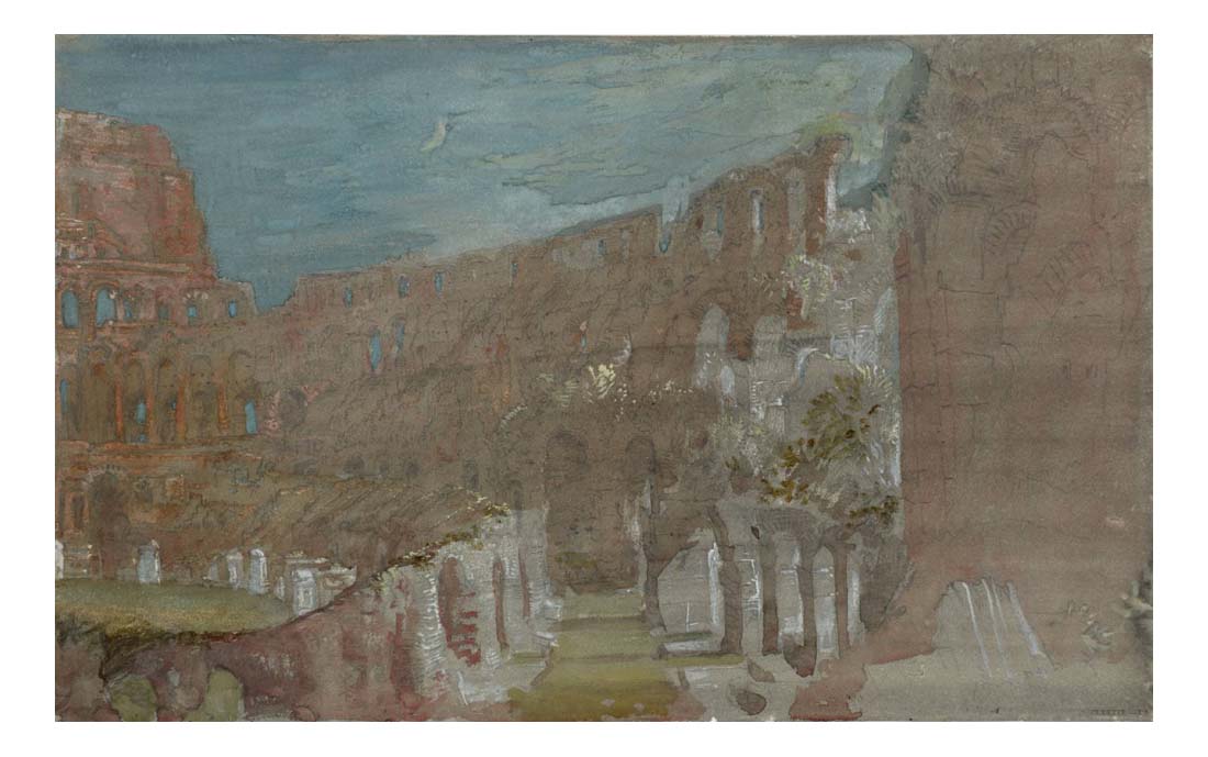 The Colosseum, Rome, by Moonlight, 1819 by John Mallord William Turner RA, 12x8"(A4) Poster