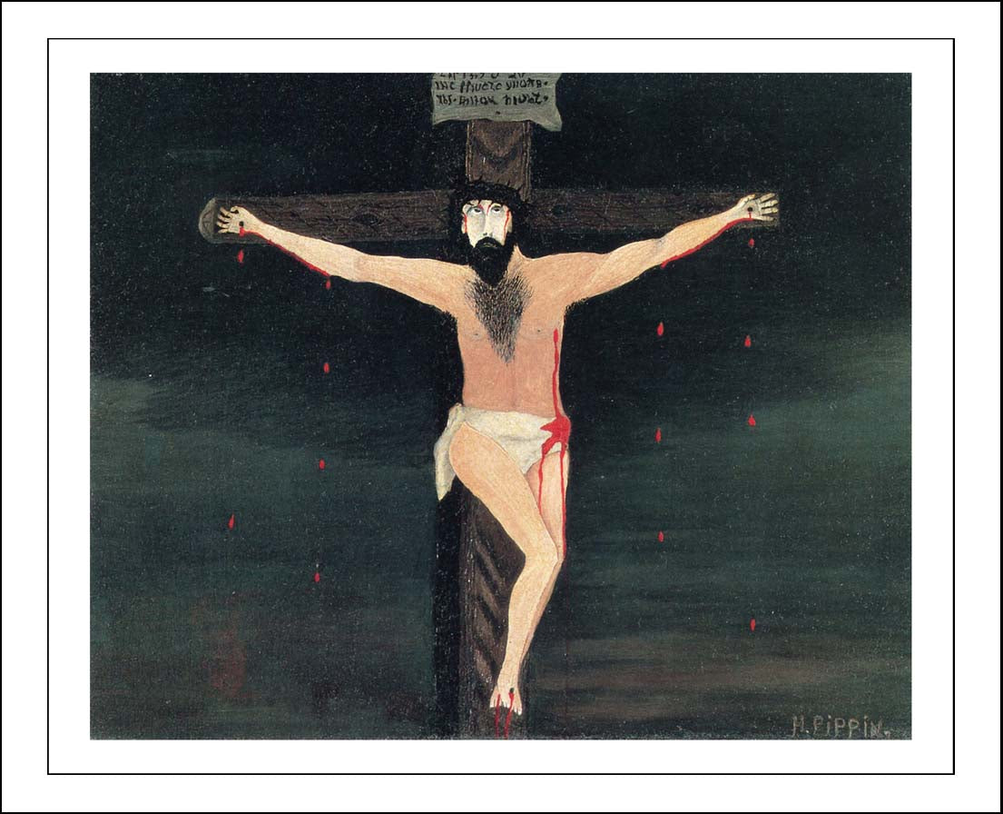 The Crucifixion 1943 by Horace Pippin, Classic African American artwork, 16x12" (A3) Poster Print