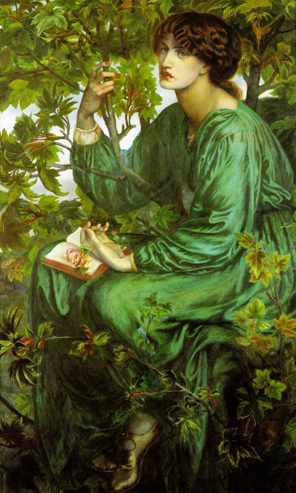 The Day Dream, 1880 by Dante Gabriel Rossetti, pre-Raphaelite artist, 12x8" (A4) Poster