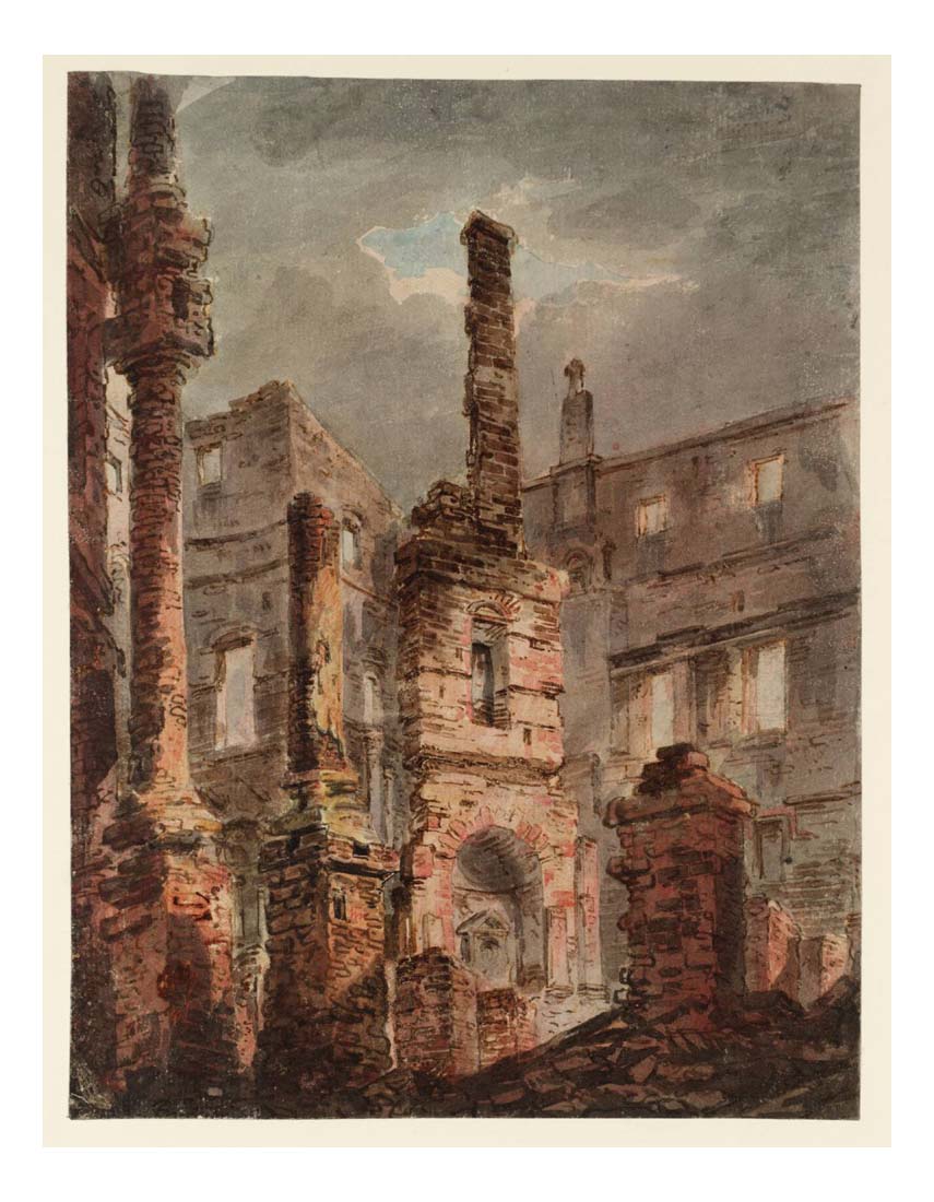 The Interior of the Ruined Oxford Street Pantheon, 1792 by John Mallord William Turner RA, 12x8"(A4) Poster