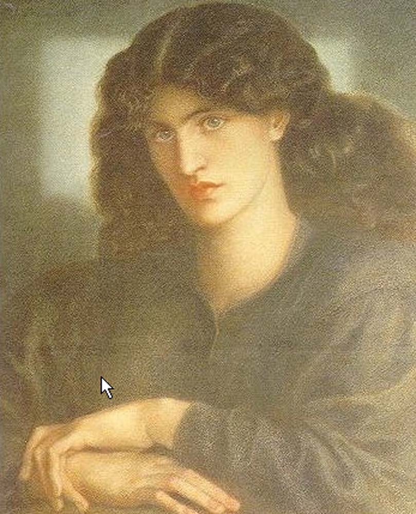 The Lady of Pity, 1870 by Dante Gabriel Rossetti, pre-Raphaelite artist, 12x8" (A4) Poster