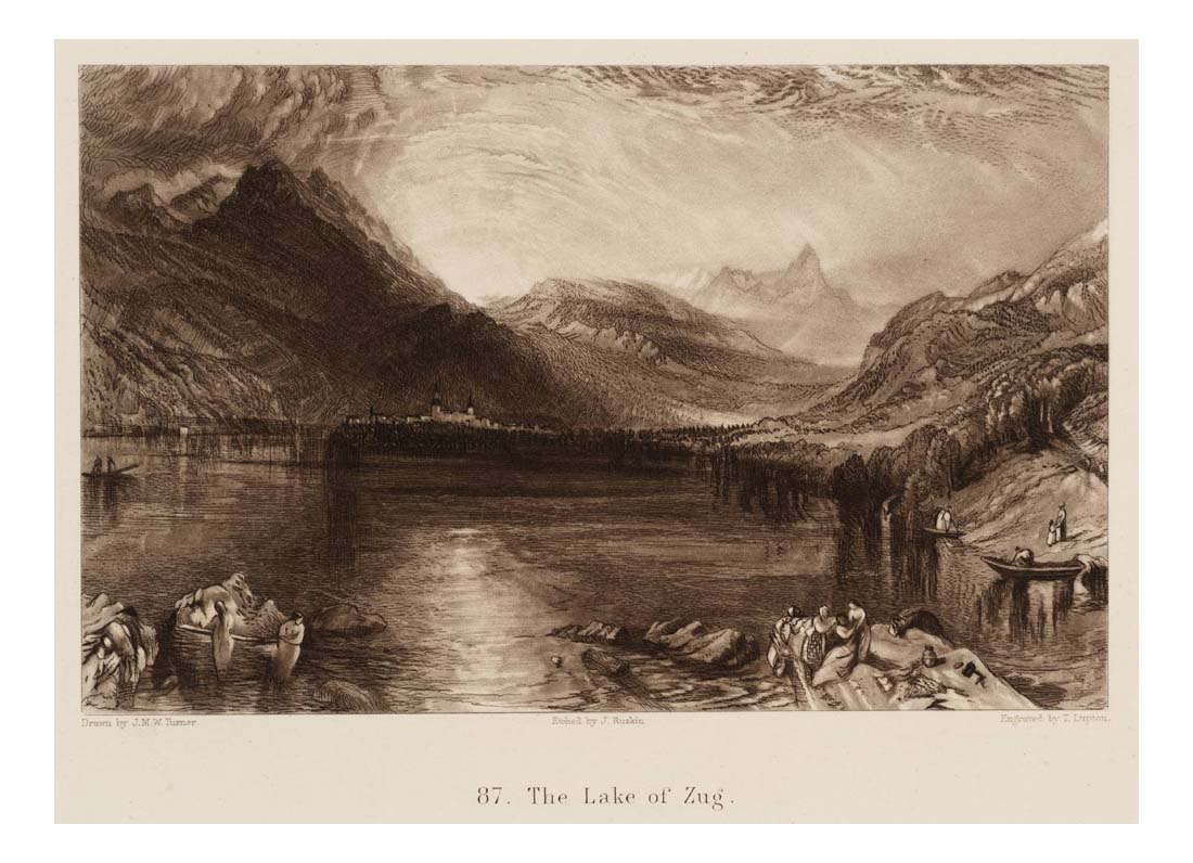 The Lake of Zug by John Mallord William Turner RA, 12x8"(A4) Poster