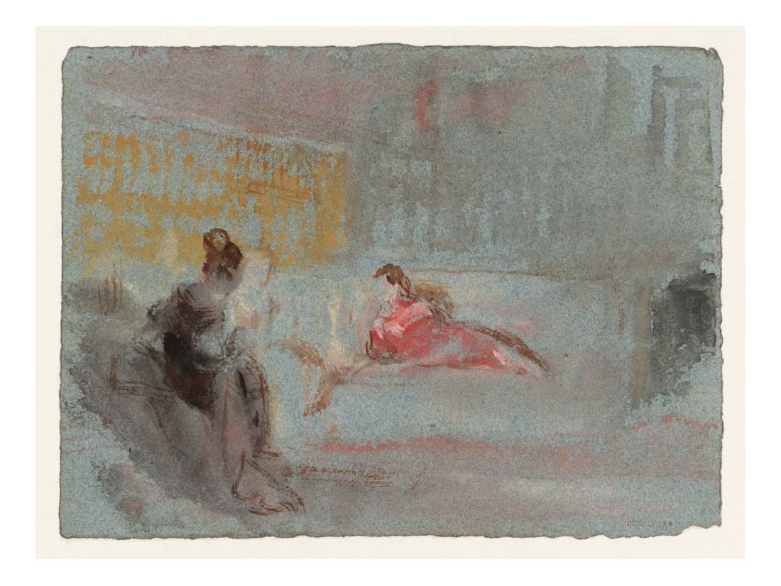 The Red Lady on a Couch, 1827 by John Mallord William Turner RA